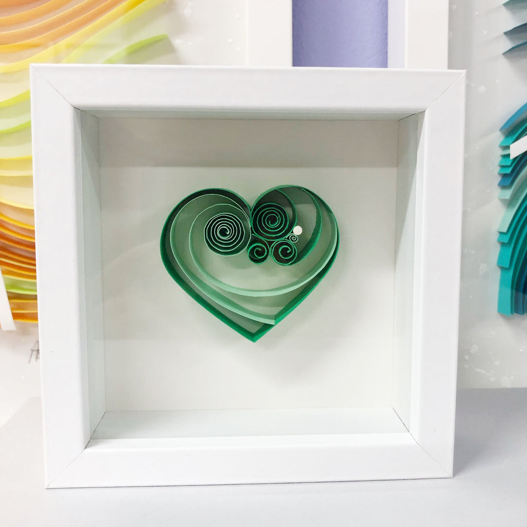 Green Emerald Mini Heart
