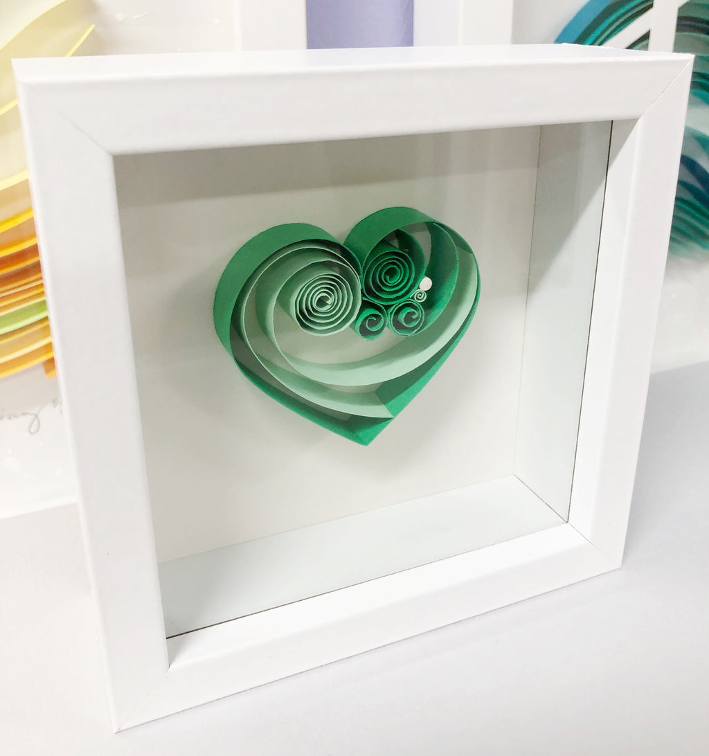 Green Emerald Mini Heart