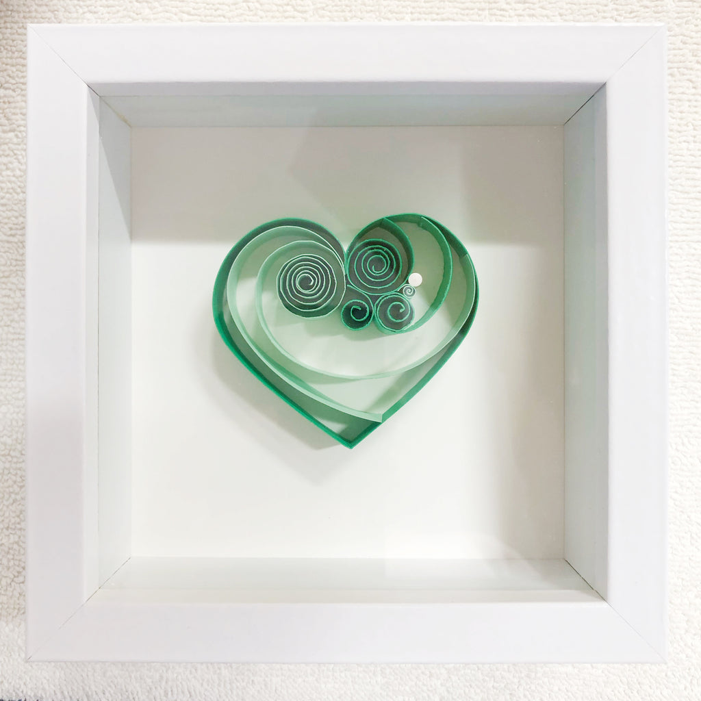 Green Emerald Mini Heart