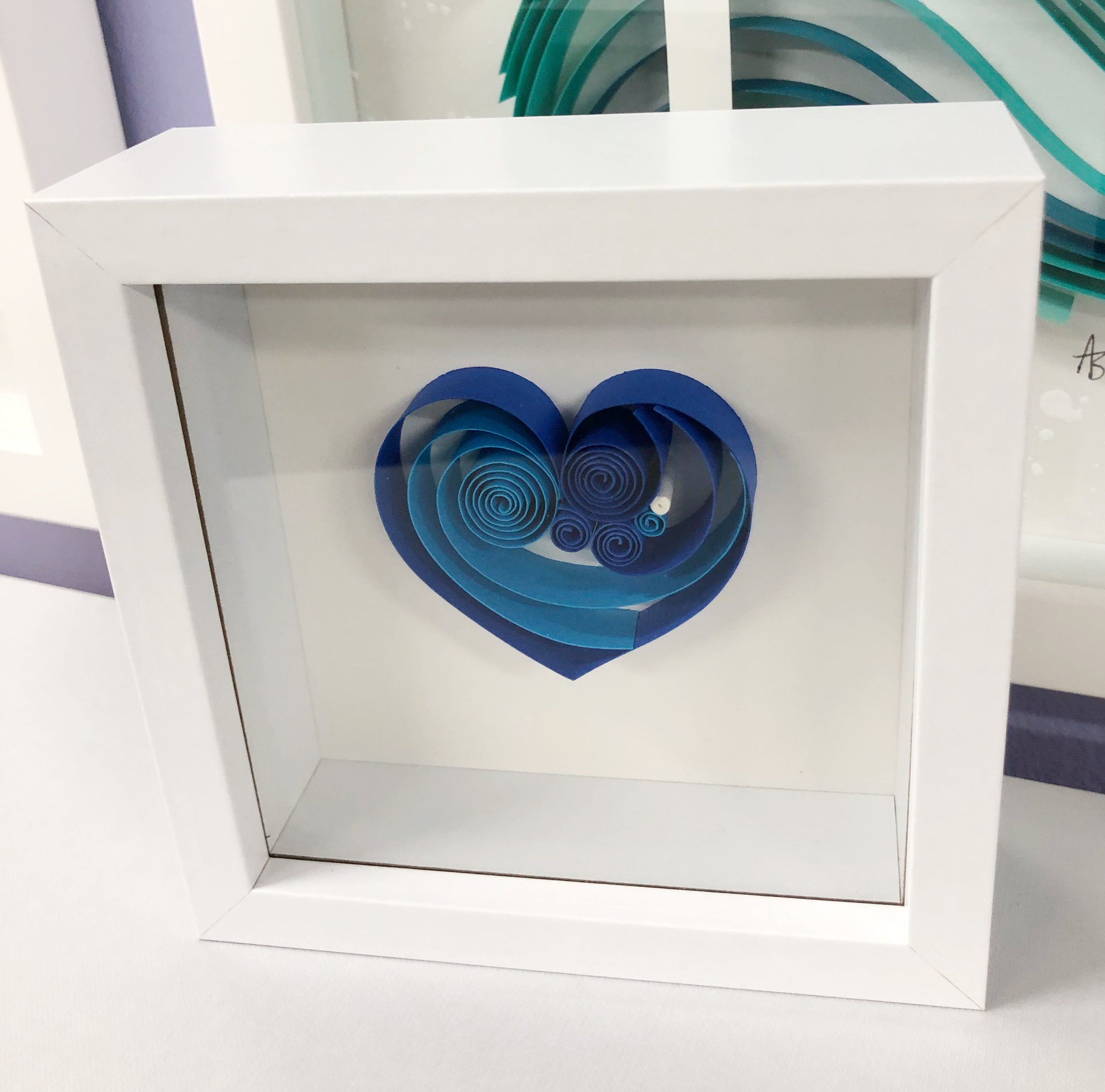 Deep Blue Sapphire Mini Heart