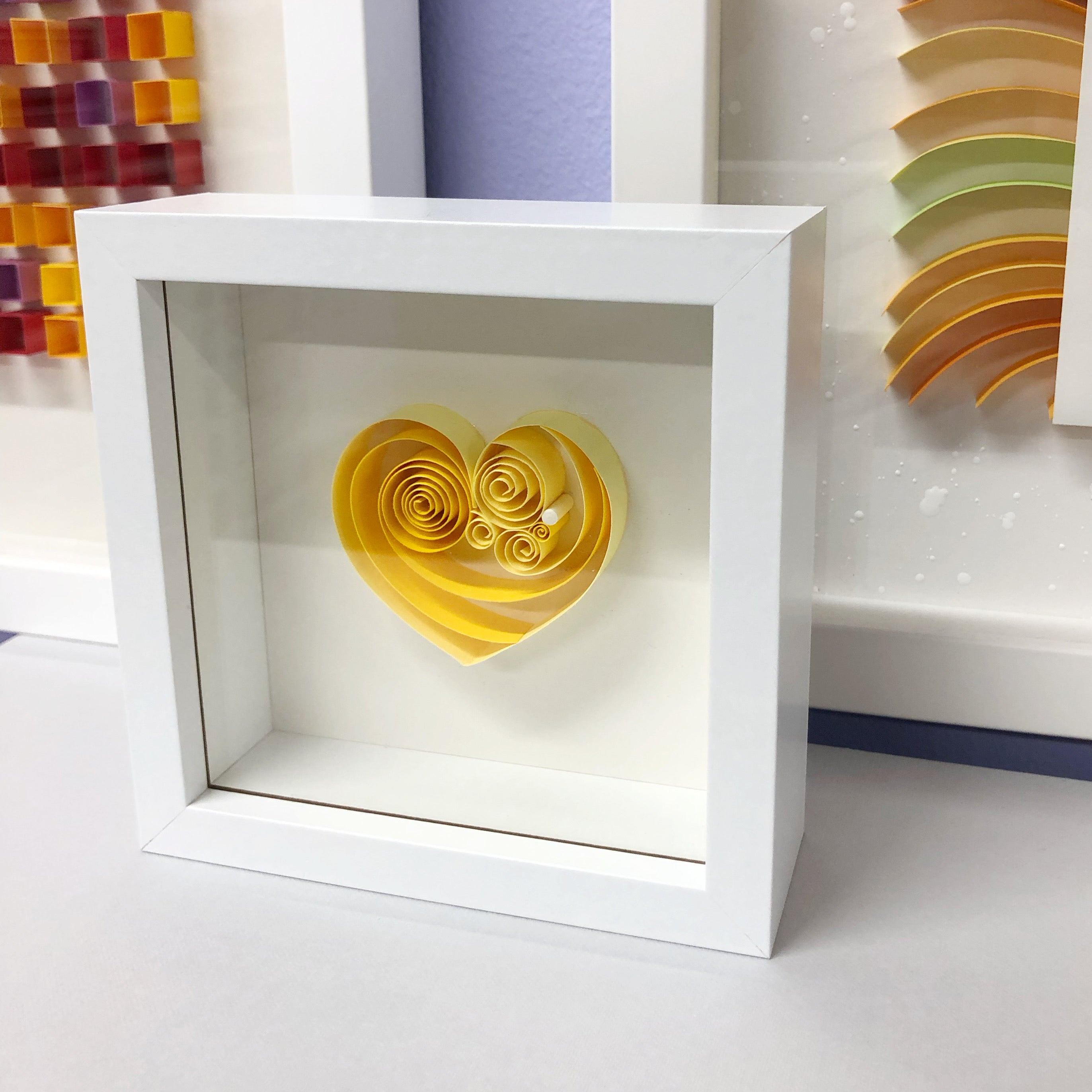 Yellow Citrine Mini Heart