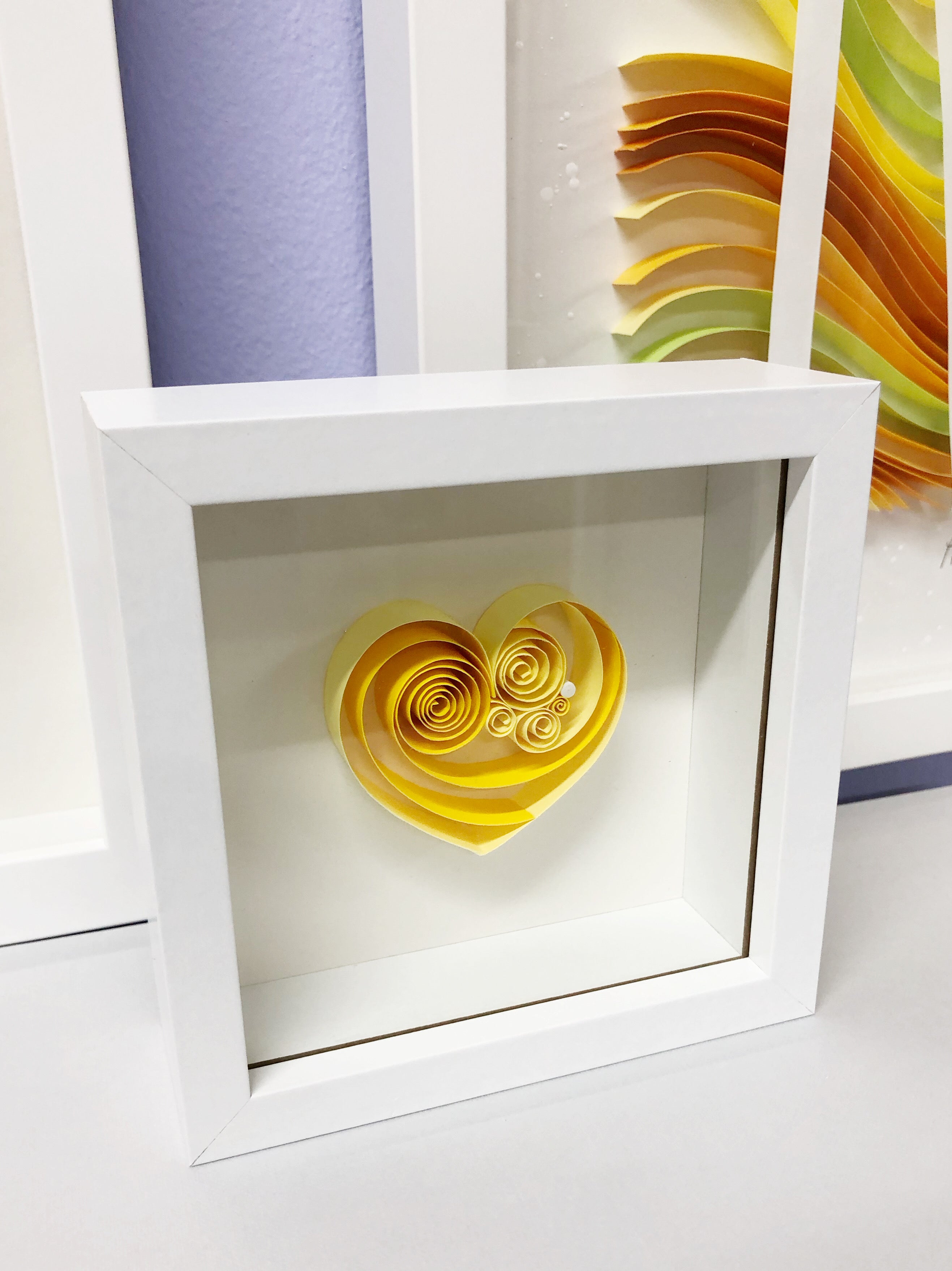 Yellow Citrine Mini Heart