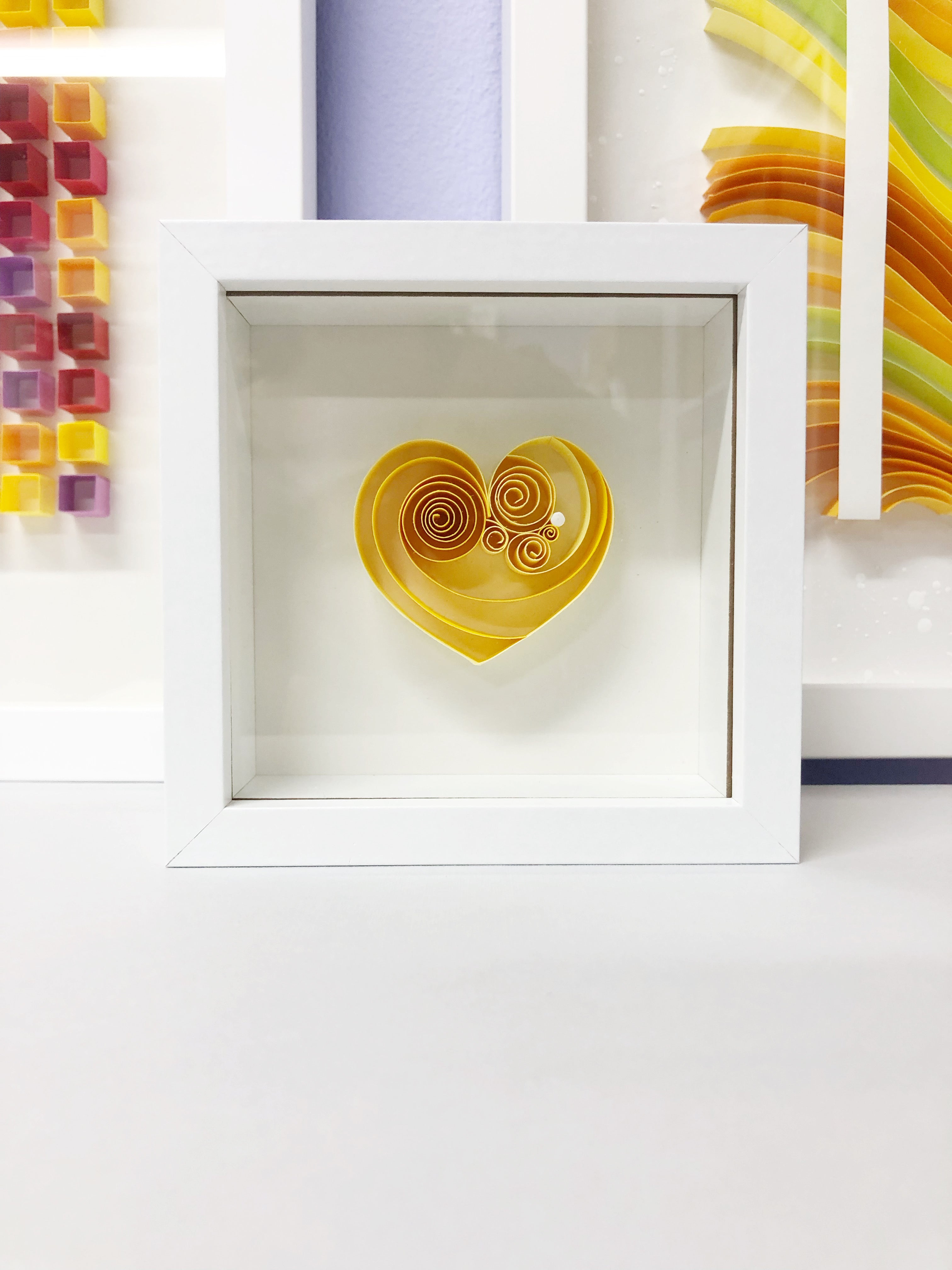 Yellow Citrine Mini Heart