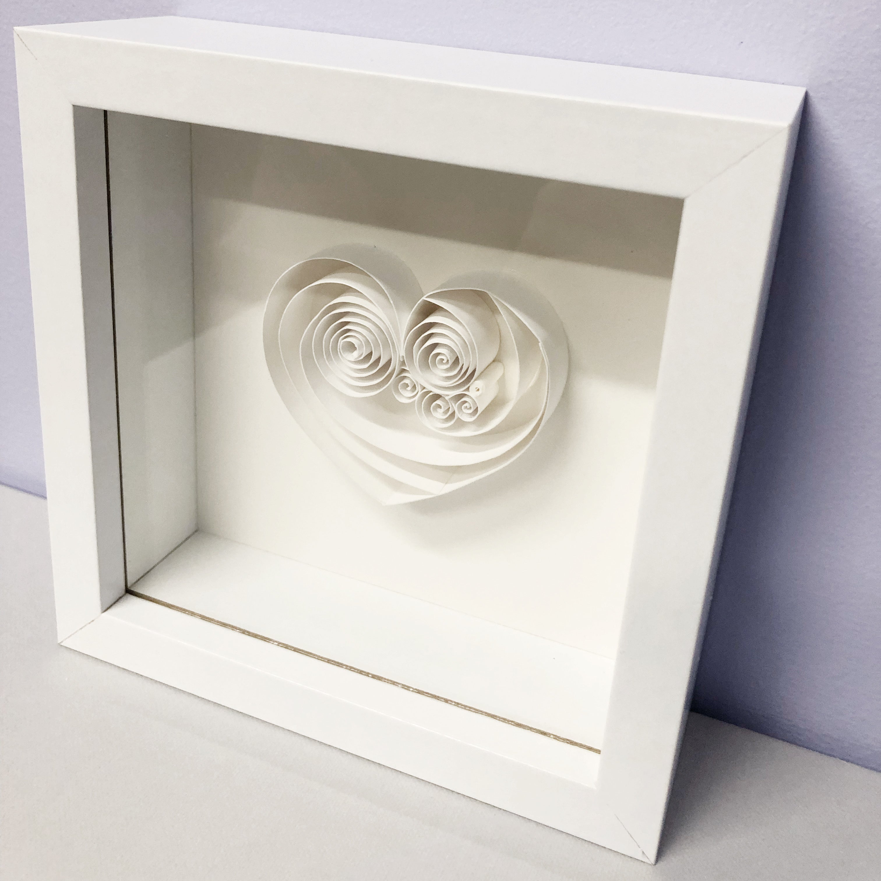 White Diamond Mini Heart