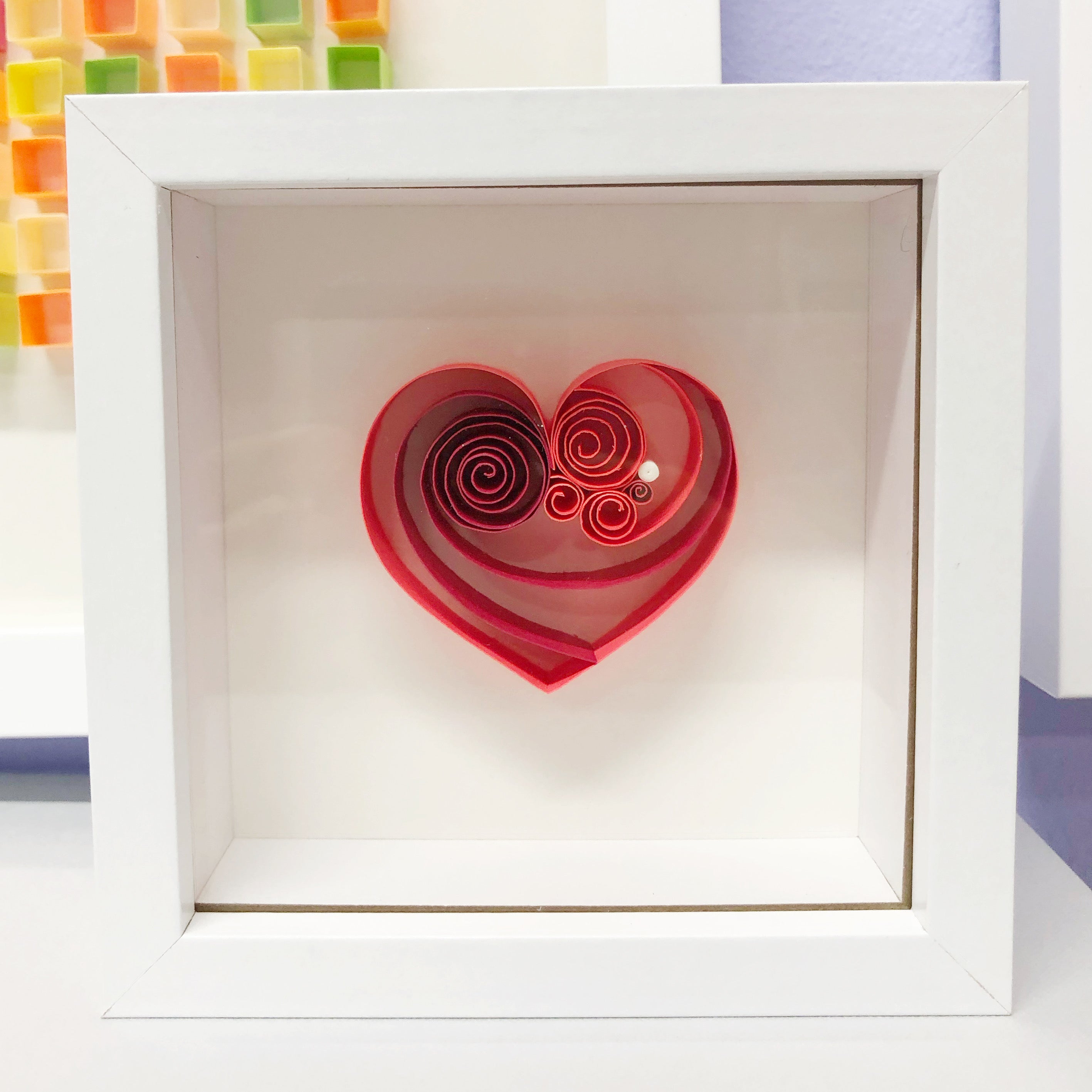 Bright Red Ruby Mini Heart