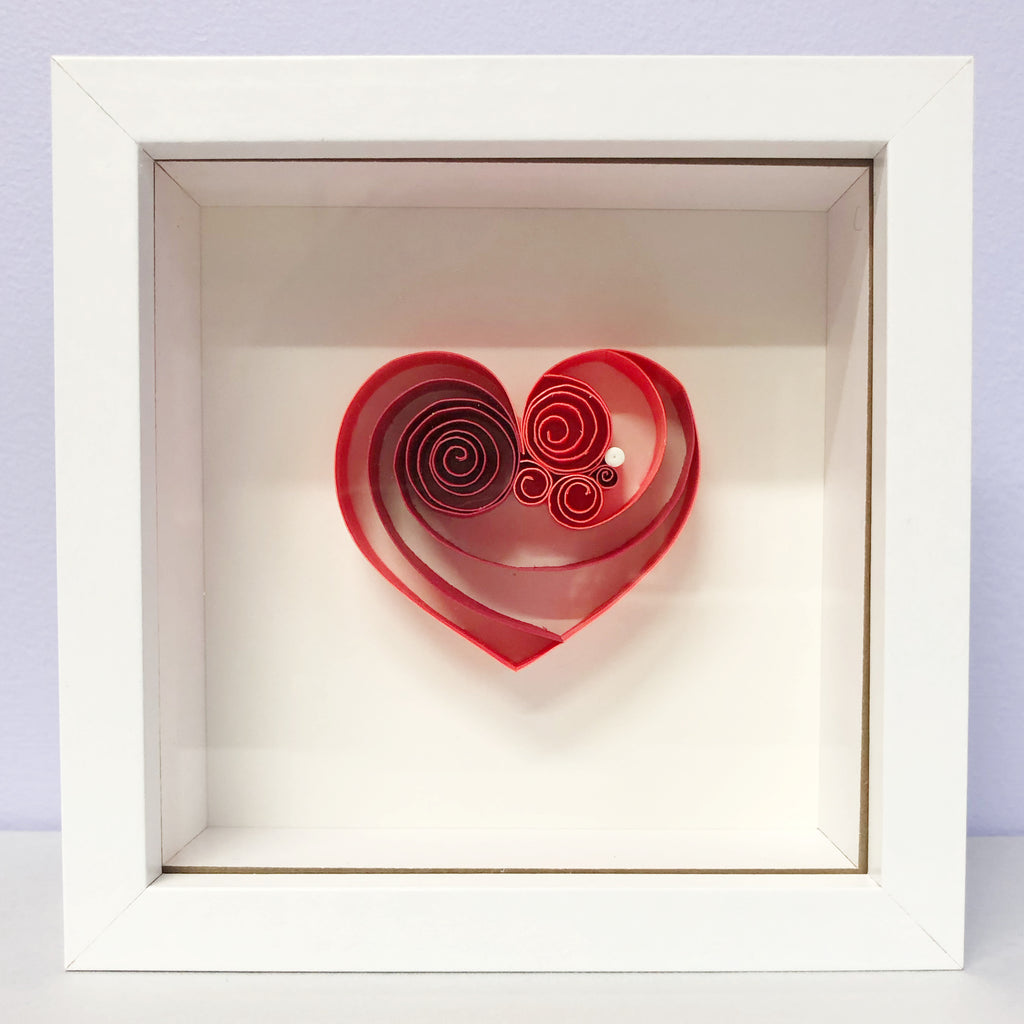 Bright Red Ruby Mini Heart