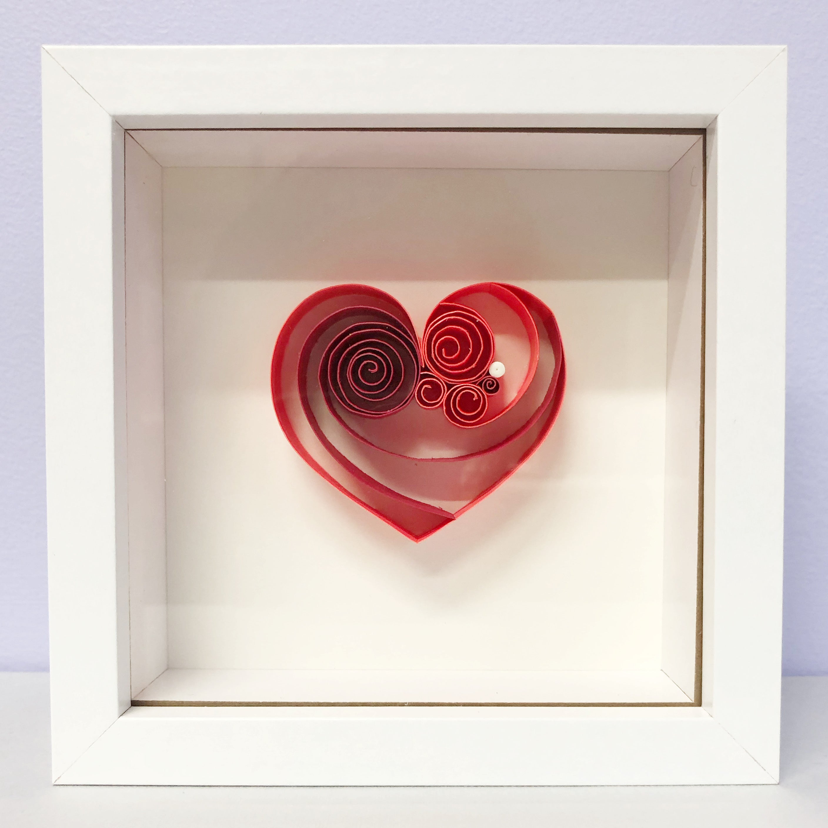 Bright Red Ruby Mini Heart