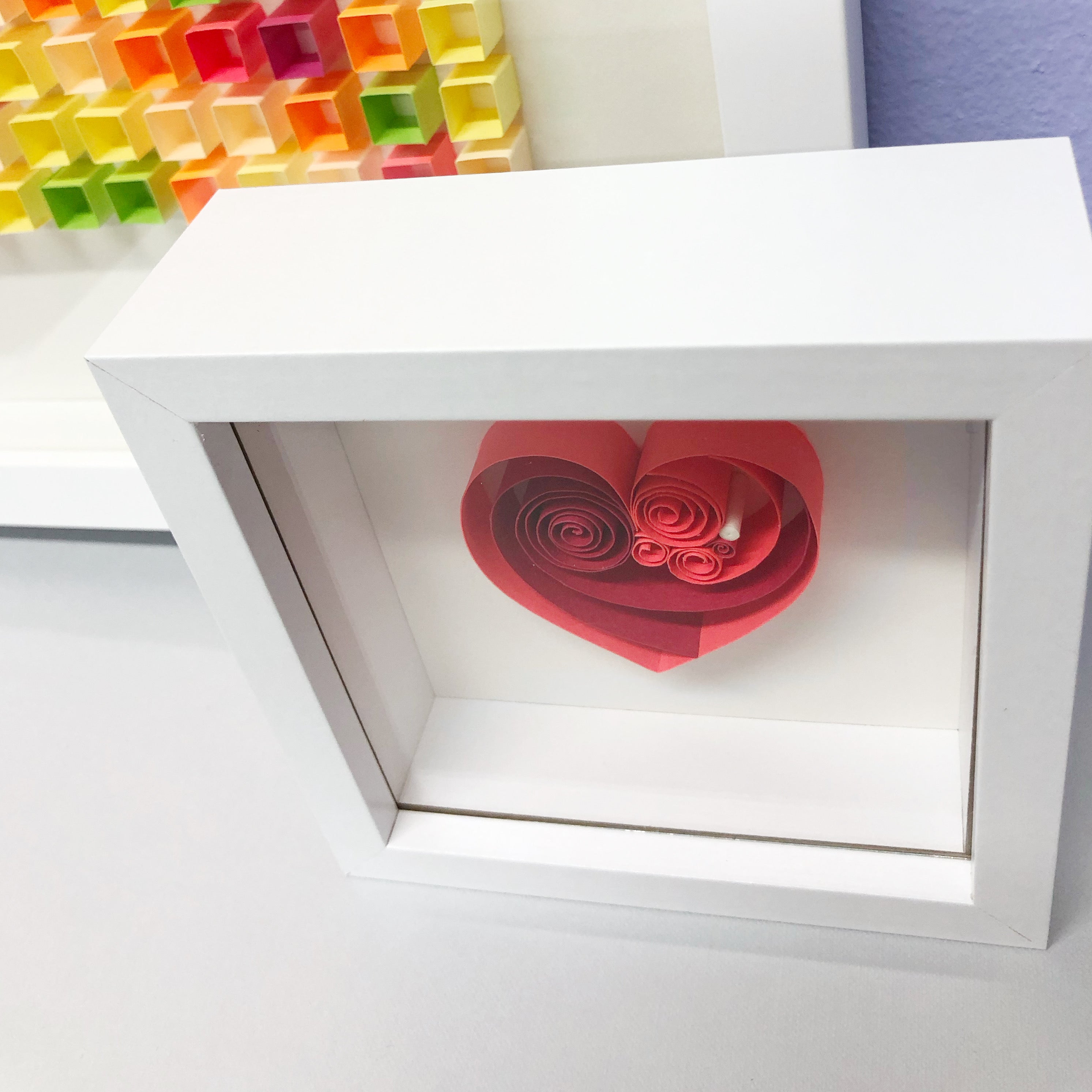 Bright Red Ruby Mini Heart