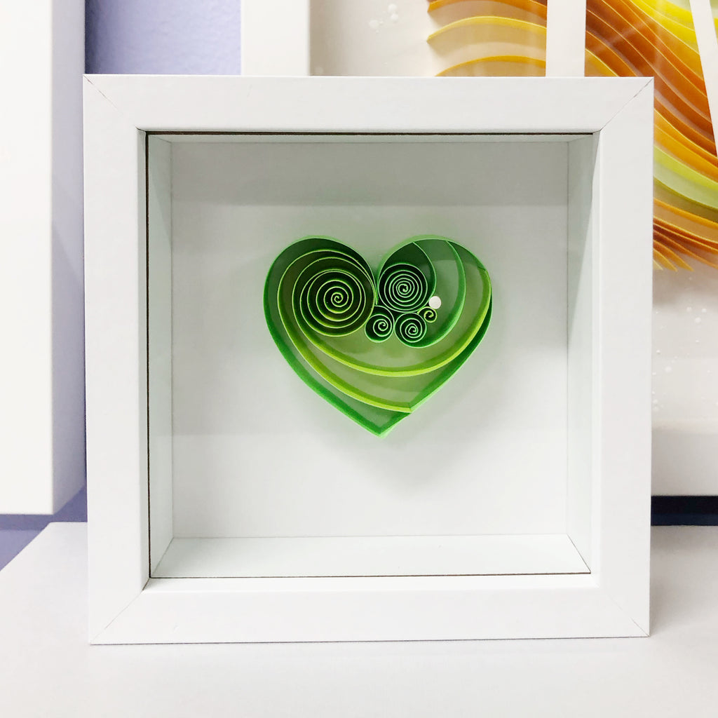 Light Green Peridot Mini Heart