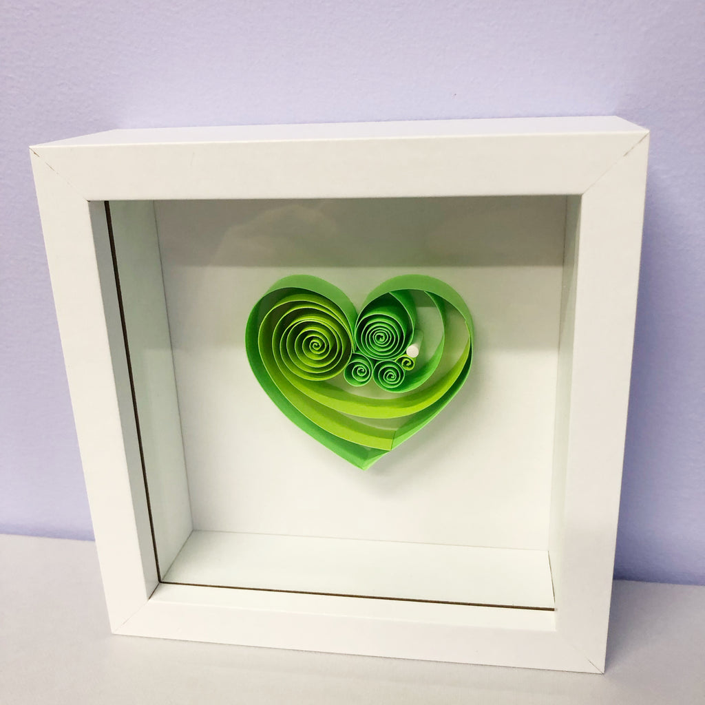 Light Green Peridot Mini Heart