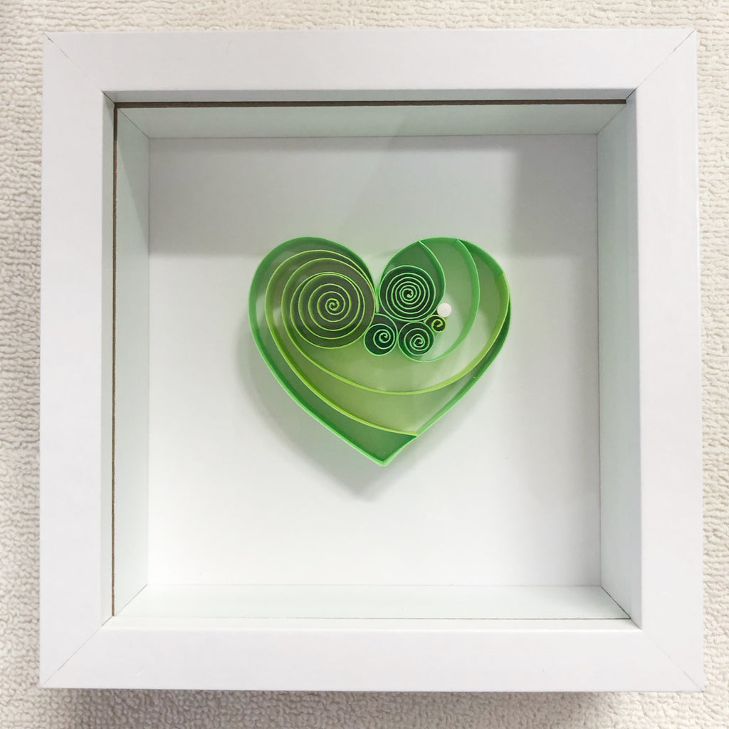 Light Green Peridot Mini Heart