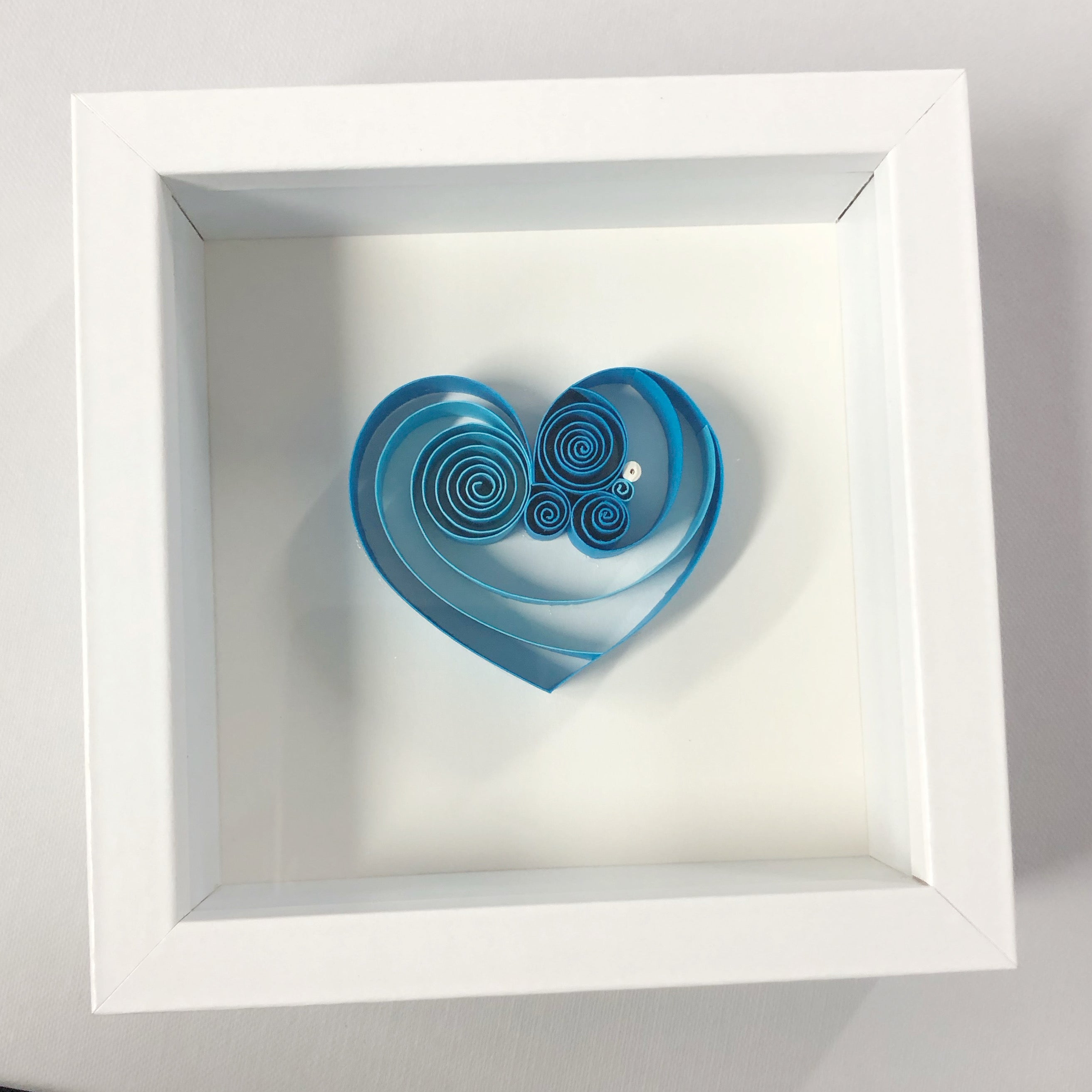 Deep Blue Sapphire Mini Heart