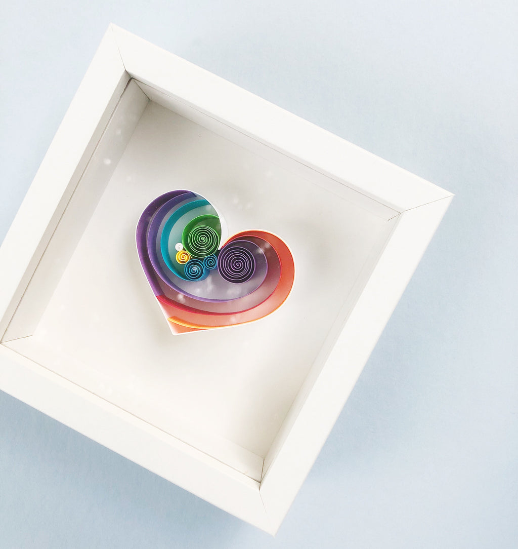 Rainbow Mini Heart
