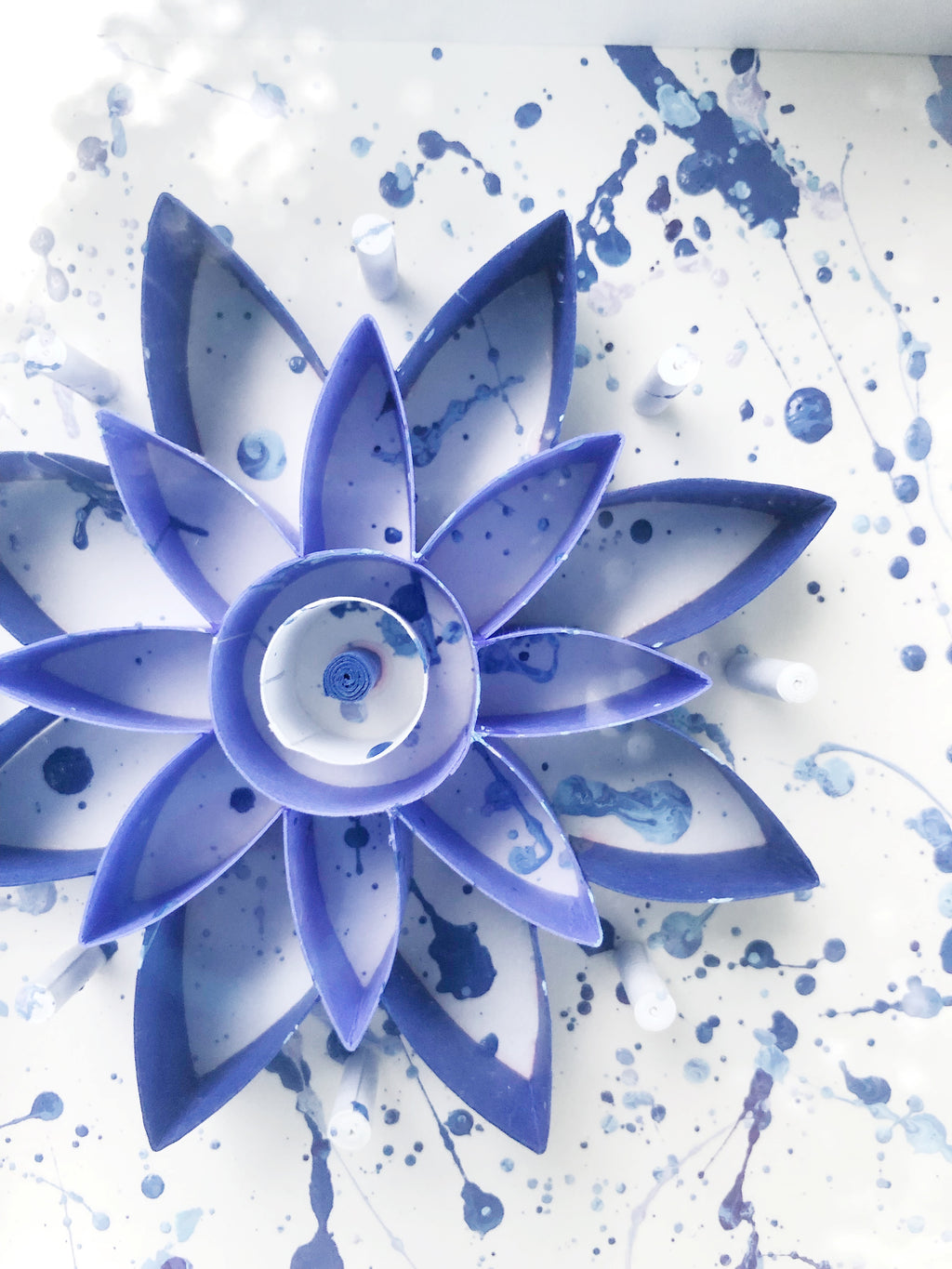 **PAINTED** Indigo Mini Mandala