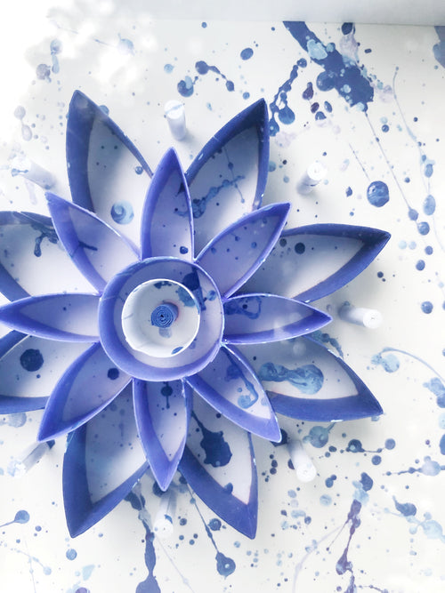 **PAINTED** Indigo Mini Mandala