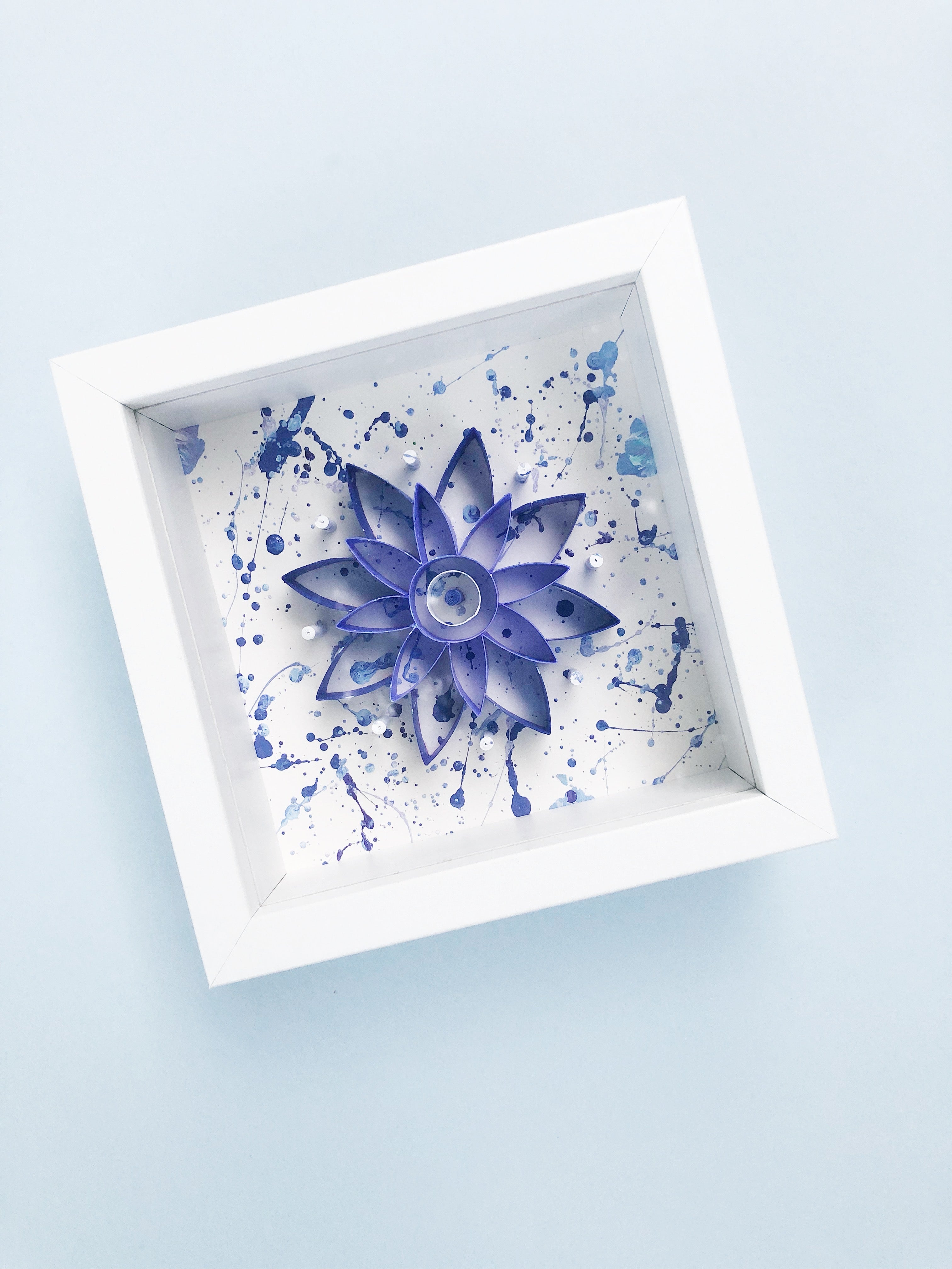 **PAINTED** Indigo Mini Mandala