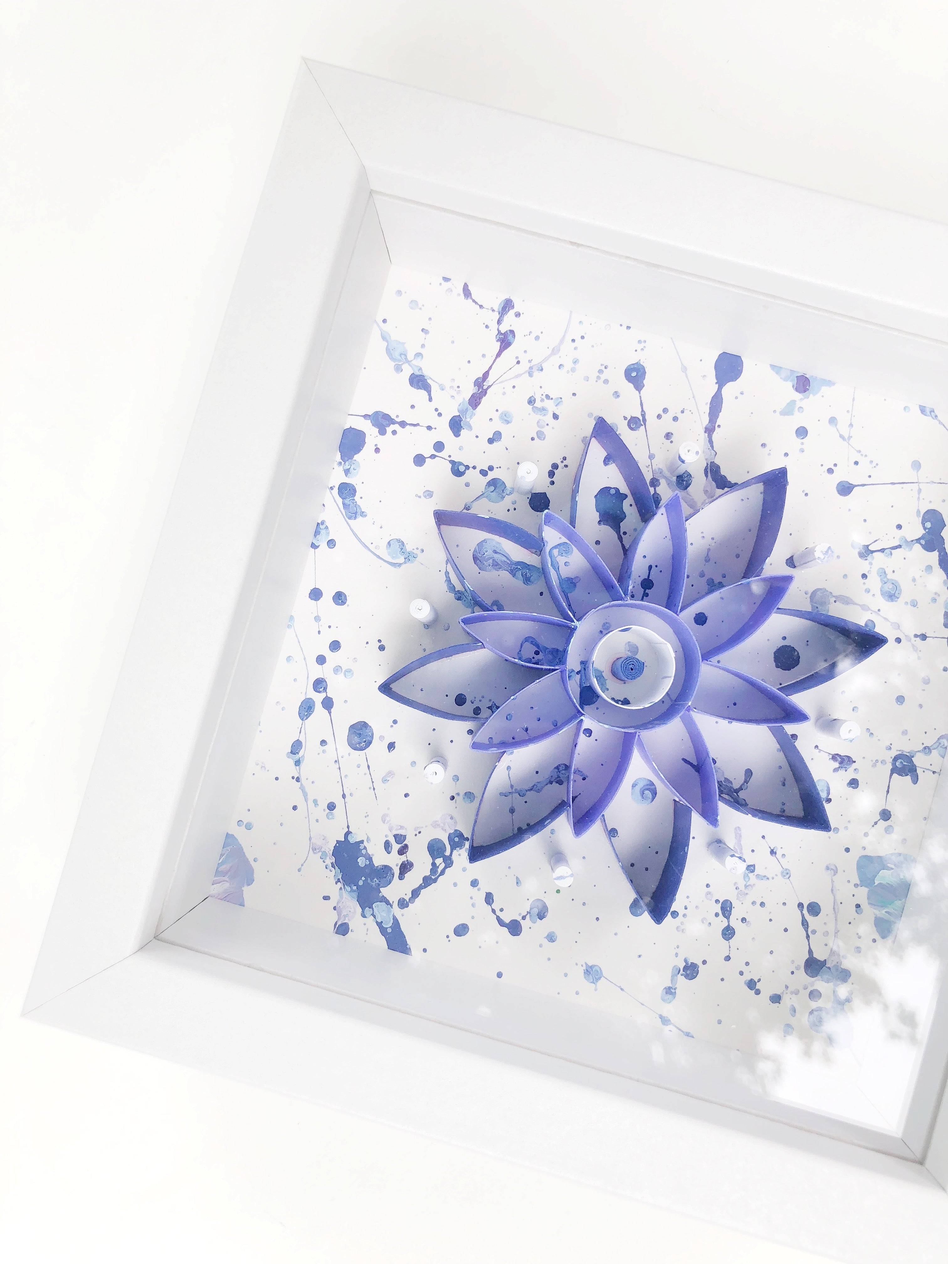 **PAINTED** Indigo Mini Mandala