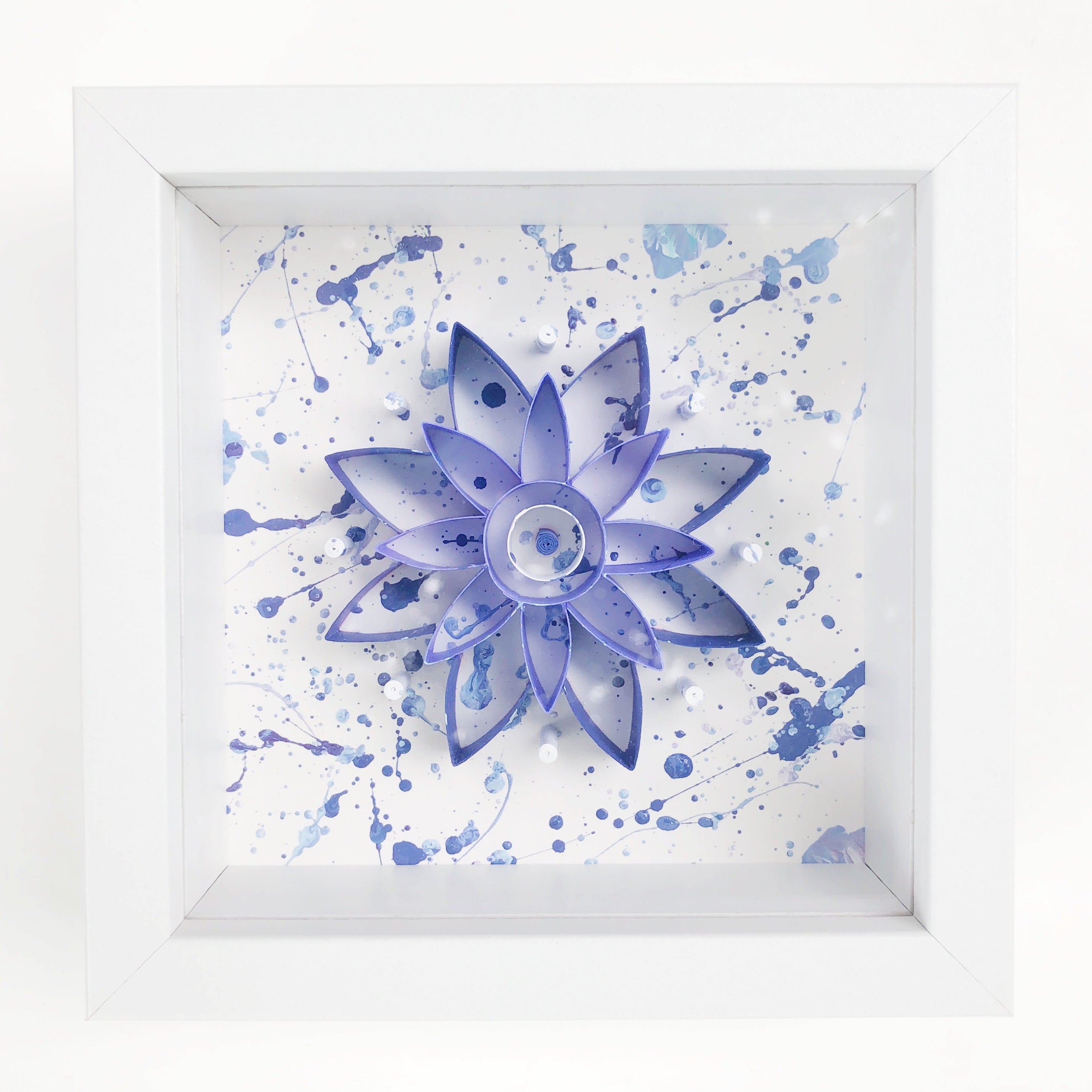 **PAINTED** Indigo Mini Mandala