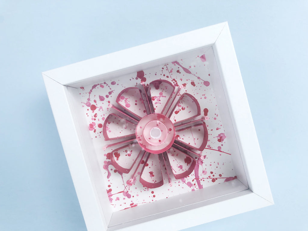 **PAINTED** Red Mini Mandala