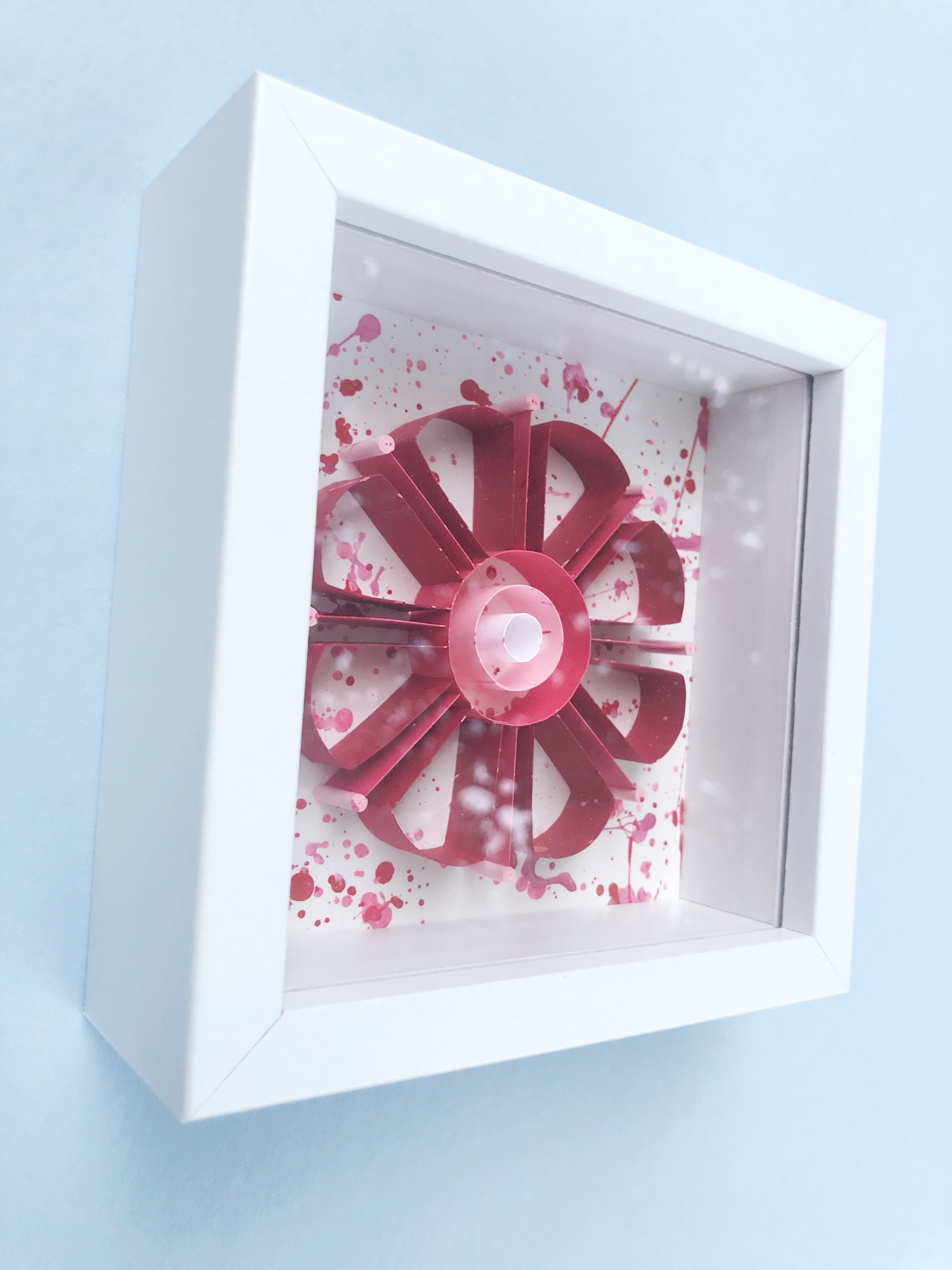 **PAINTED** Red Mini Mandala