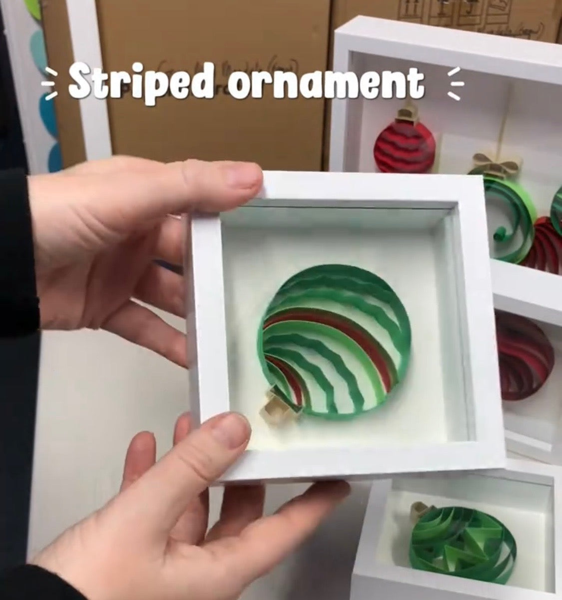Mini Striped Ornament