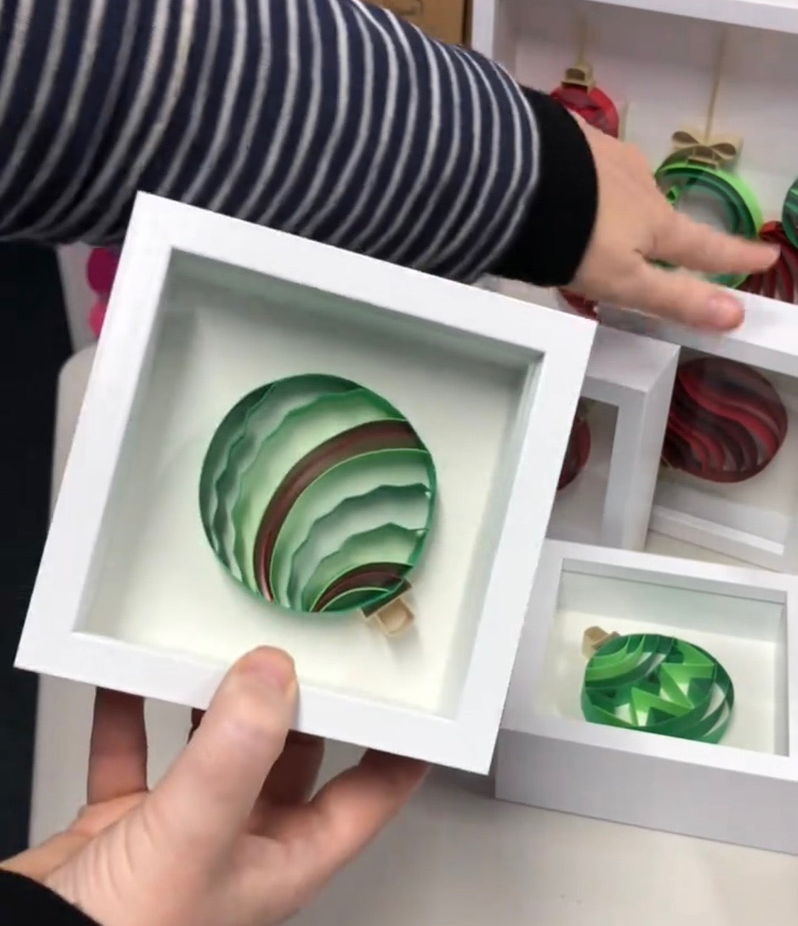 Mini Striped Ornament