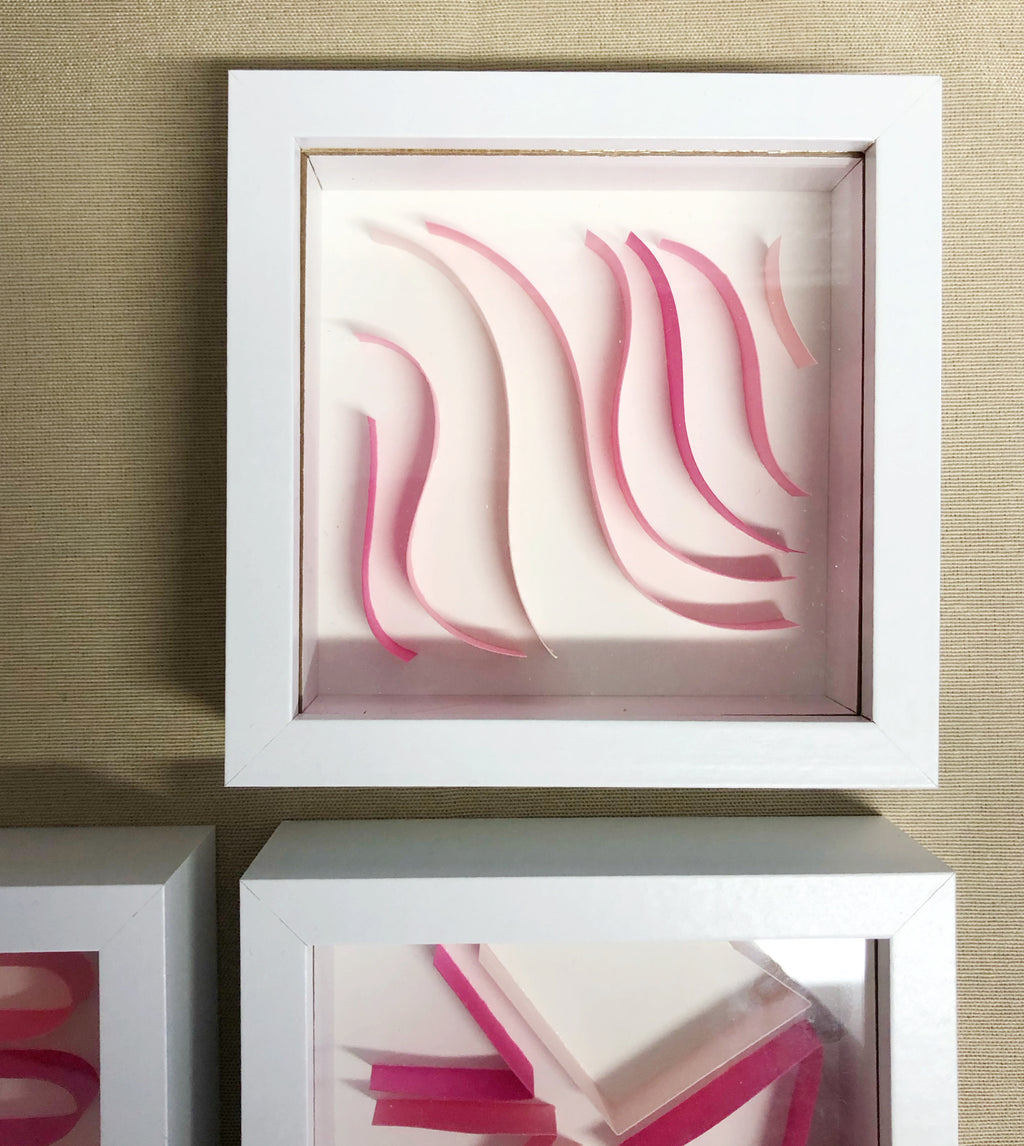 "E" Pink Mini Pattern 5"x 5"