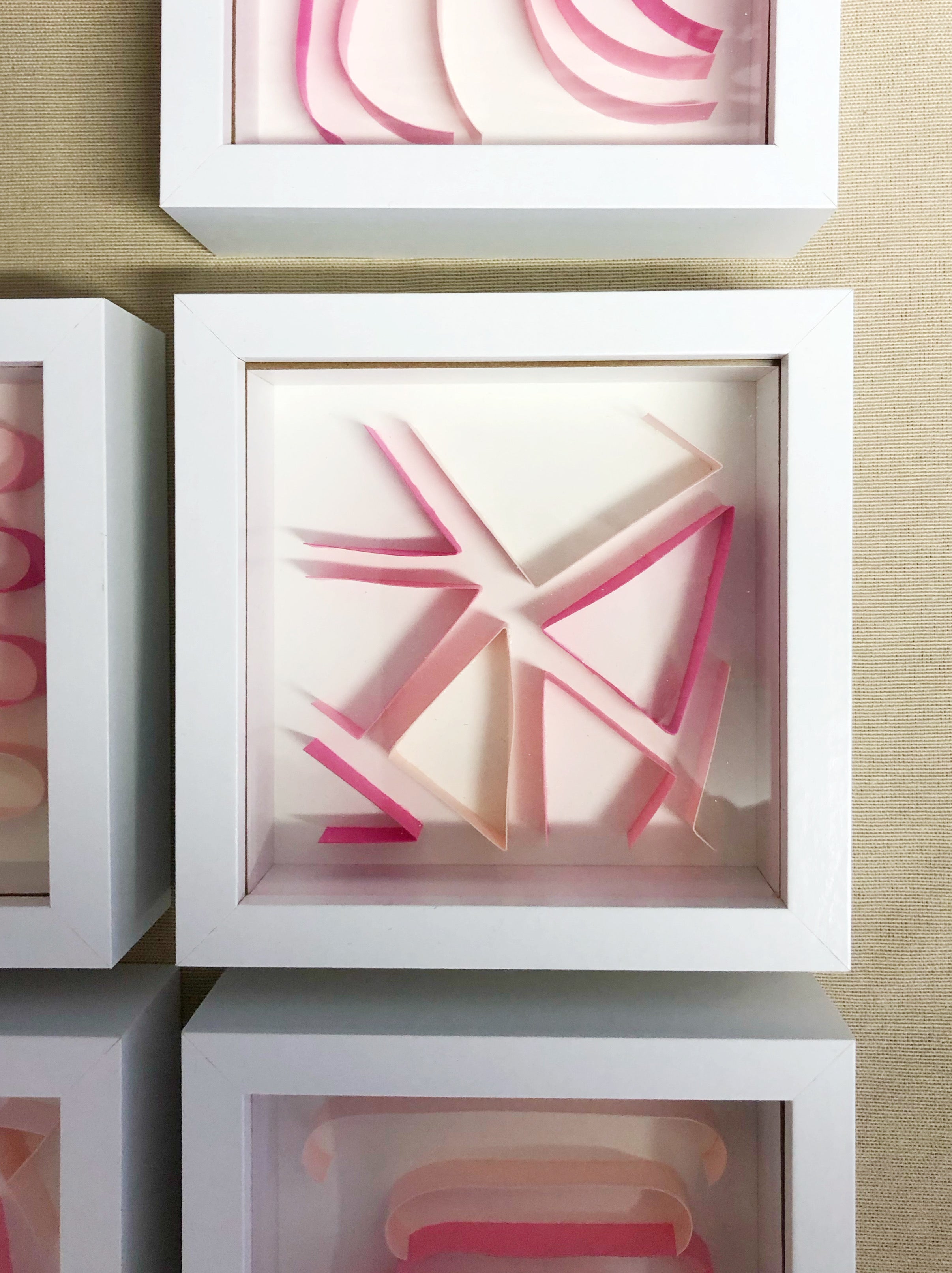 "A" Pink Mini Pattern 5"x 5"