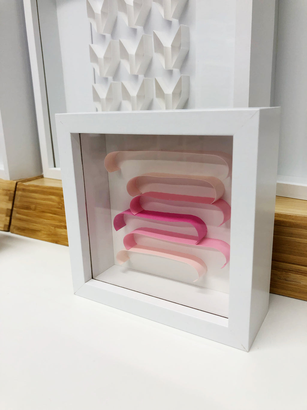 "D" Pink Mini Pattern 5"x 5"