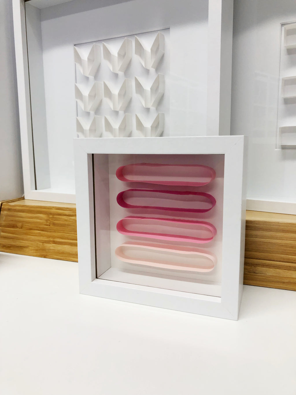 "B" Pink Mini Pattern 5"x 5"