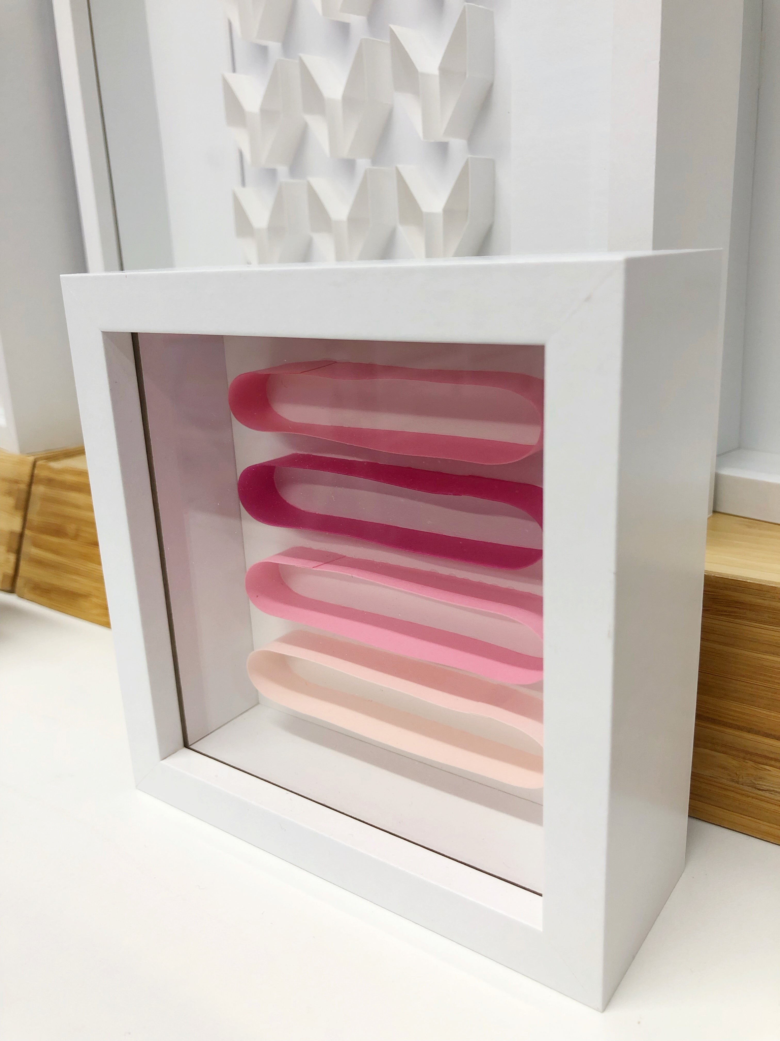 "B" Pink Mini Pattern 5"x 5"