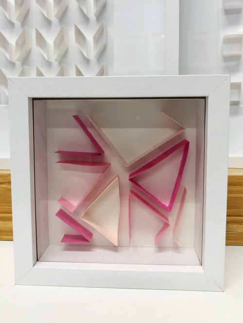 "A" Pink Mini Pattern 5"x 5"