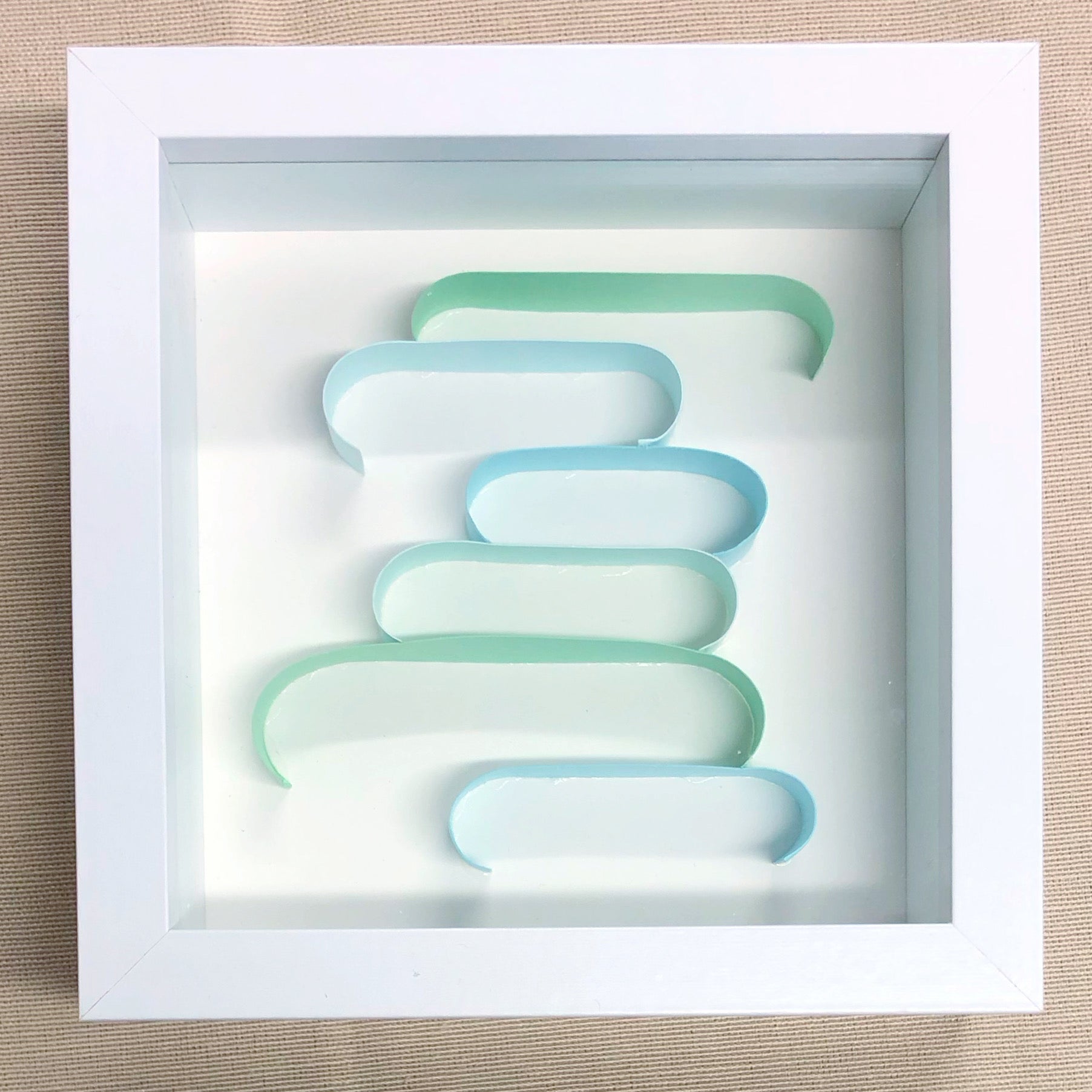 "A" Blue / Green Mini Pattern 5"x 5"