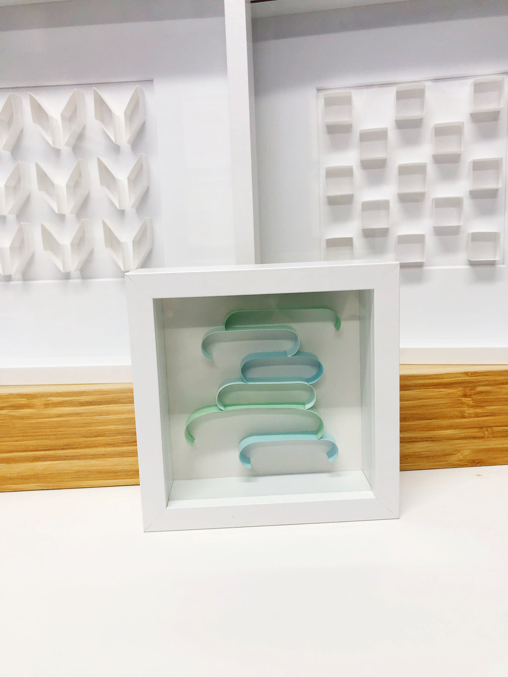 "A" Blue / Green Mini Pattern 5"x 5"