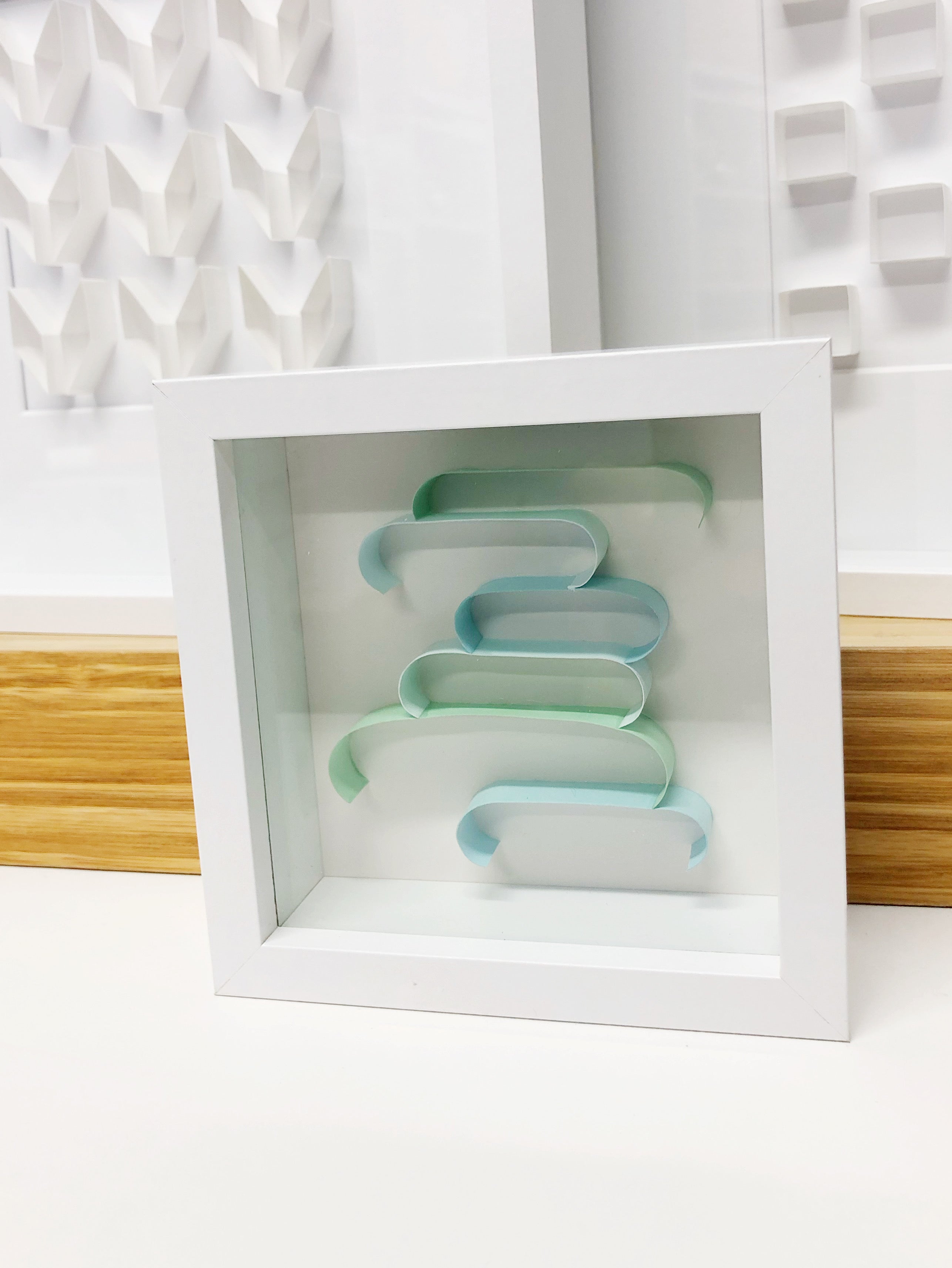 "A" Blue / Green Mini Pattern 5"x 5"