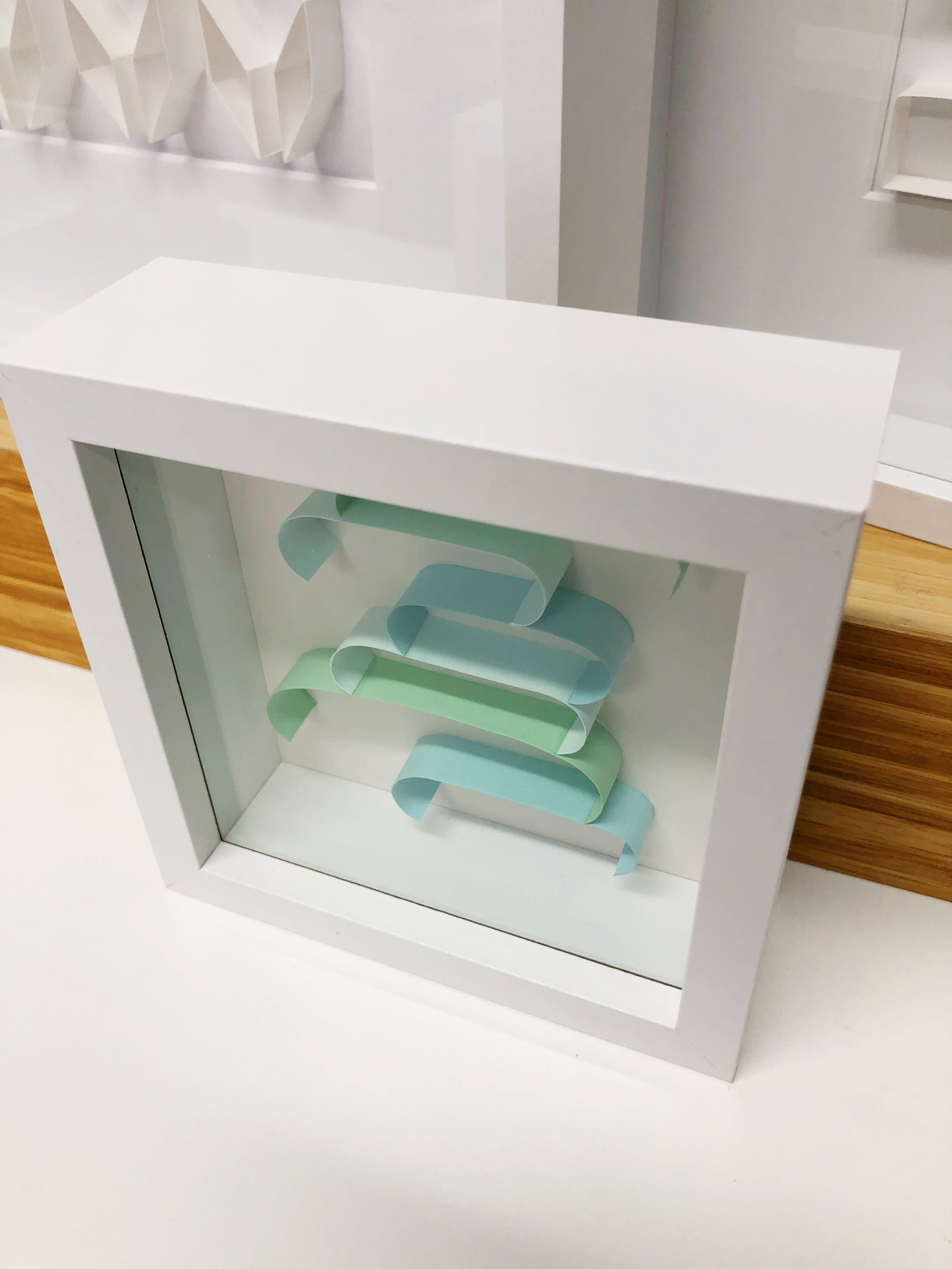 "A" Blue / Green Mini Pattern 5"x 5"