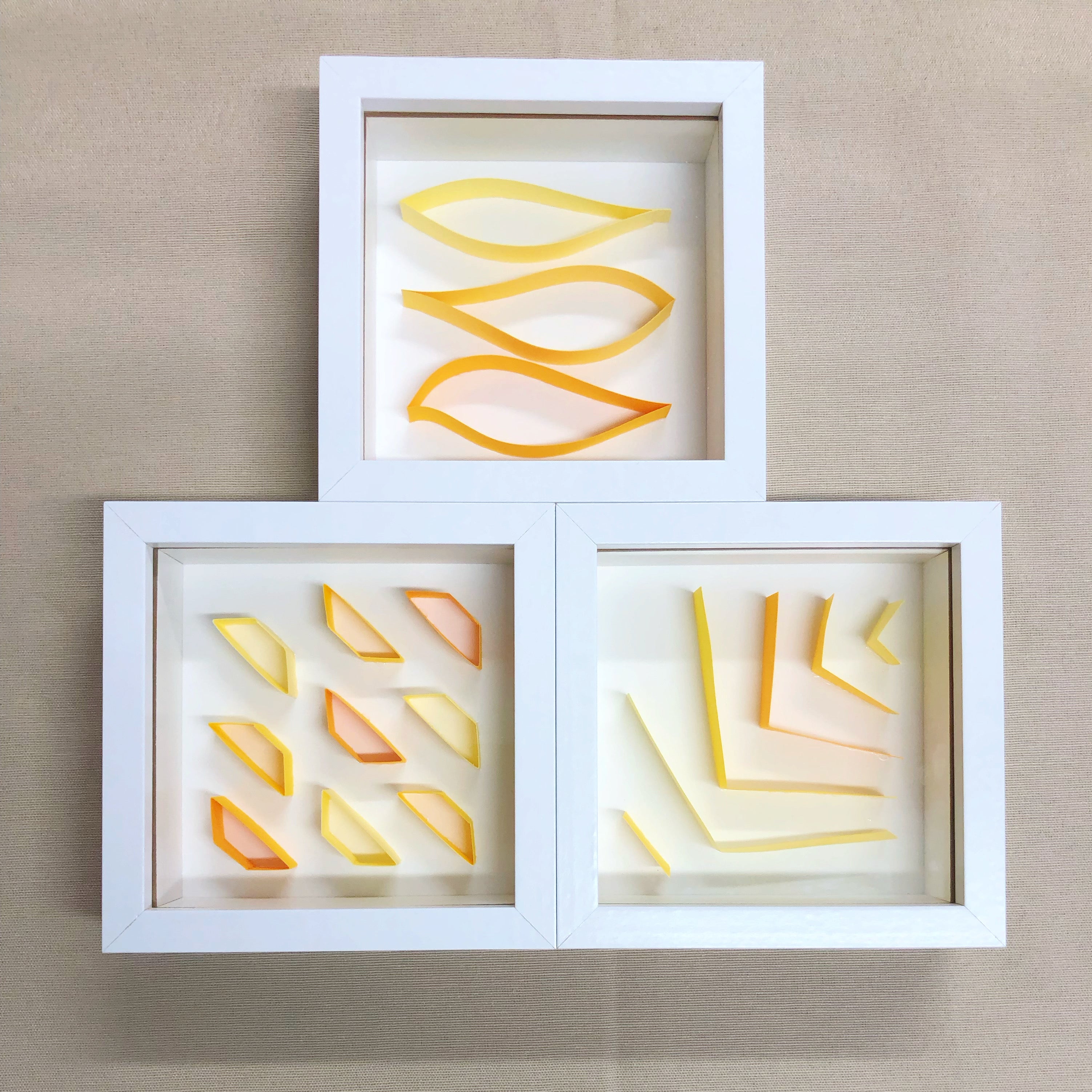 "A" Yellow / Orange Mini Pattern 5"x 5"