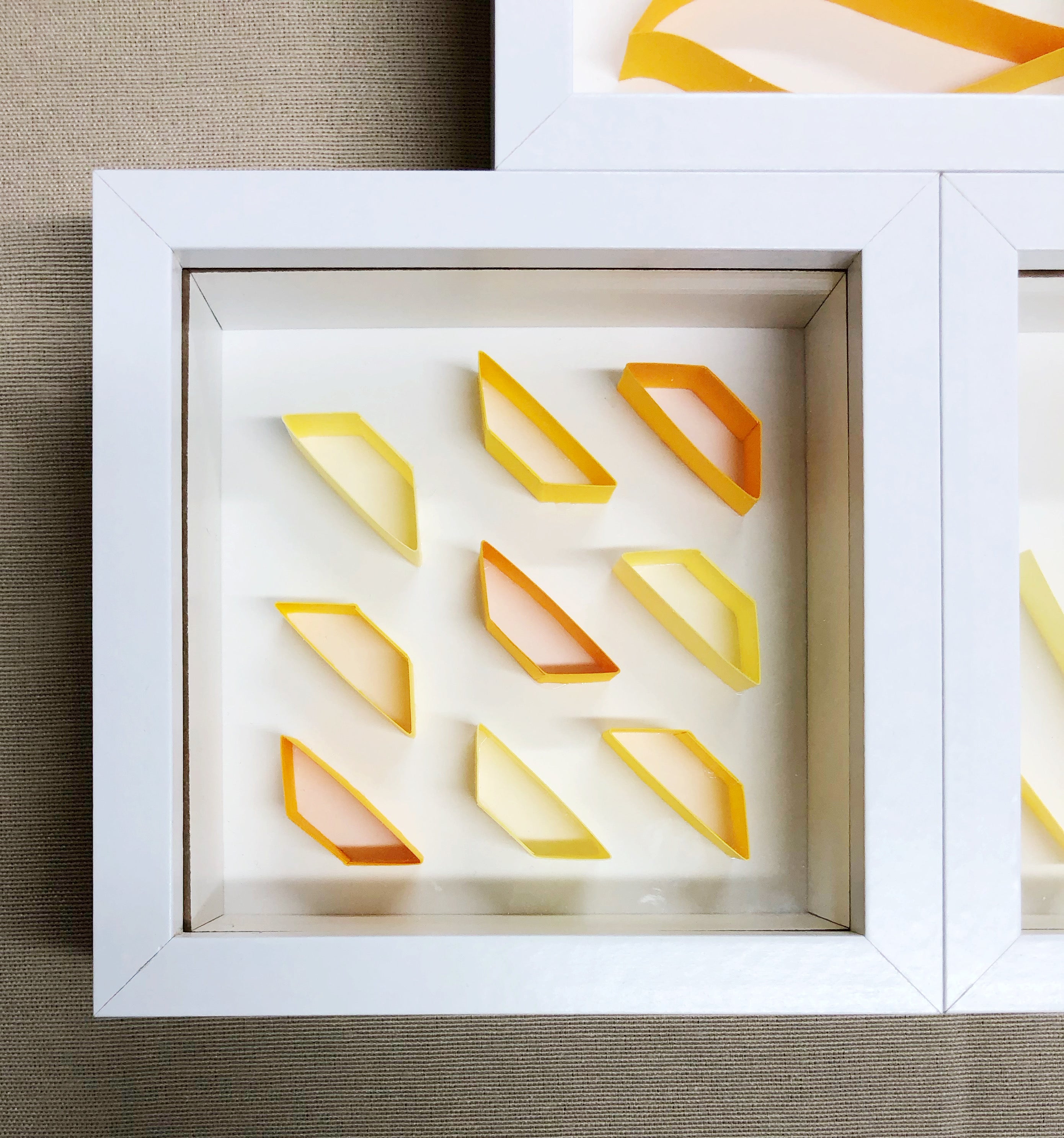 "A" Yellow / Orange Mini Pattern 5"x 5"