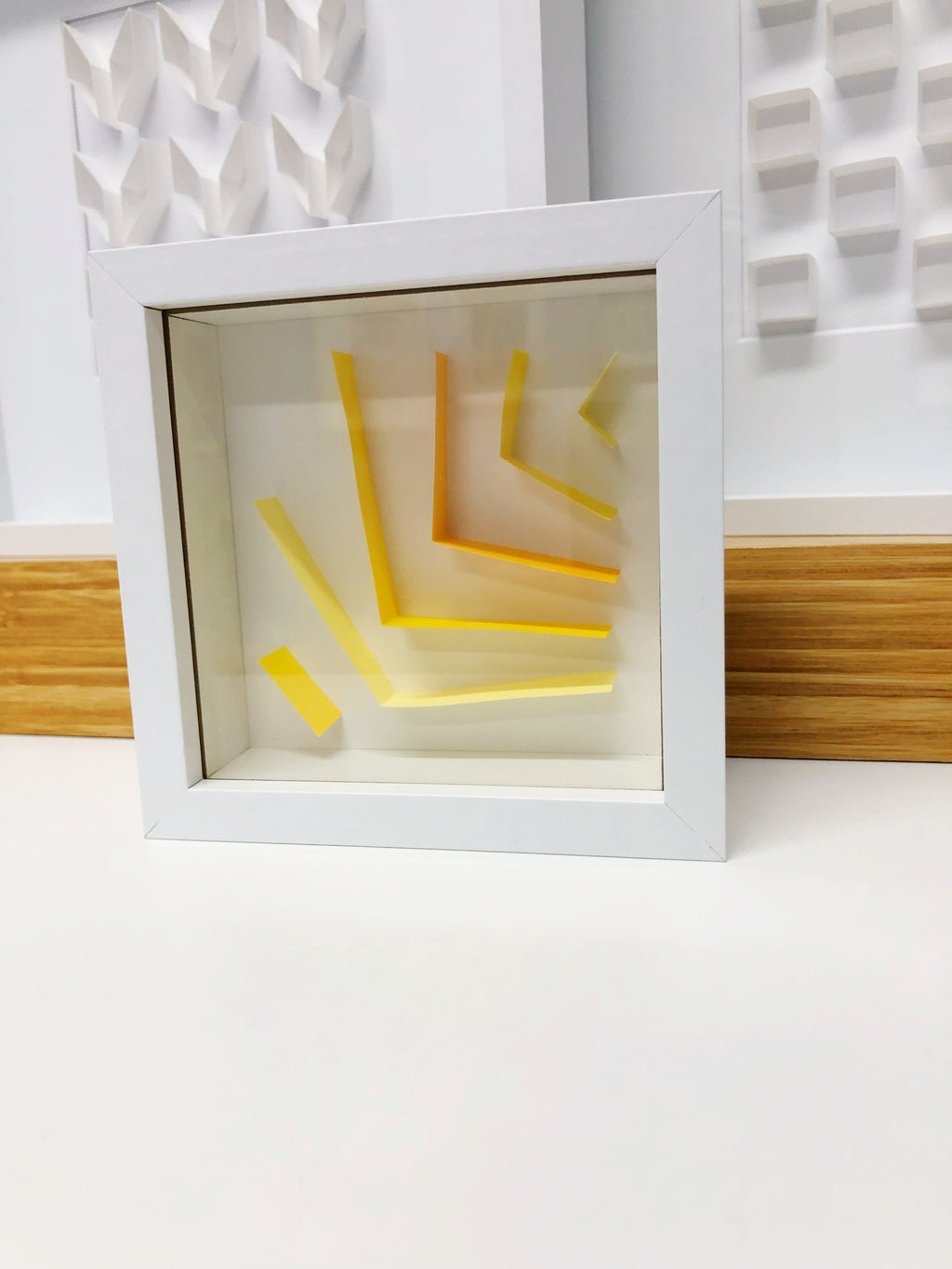 "C" Yellow / Orange Mini Pattern 5"x 5"