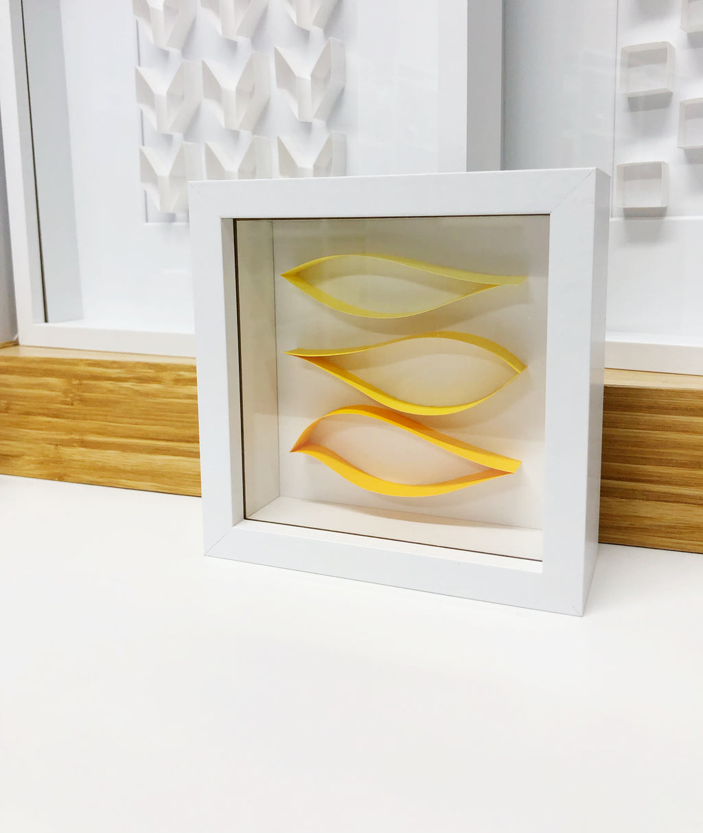 "B" Yellow / Orange Mini Pattern 5"x 5"
