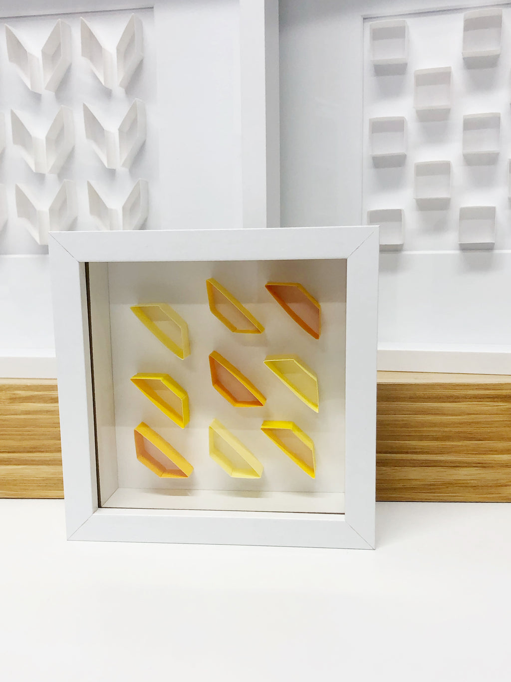 "A" Yellow / Orange Mini Pattern 5"x 5"
