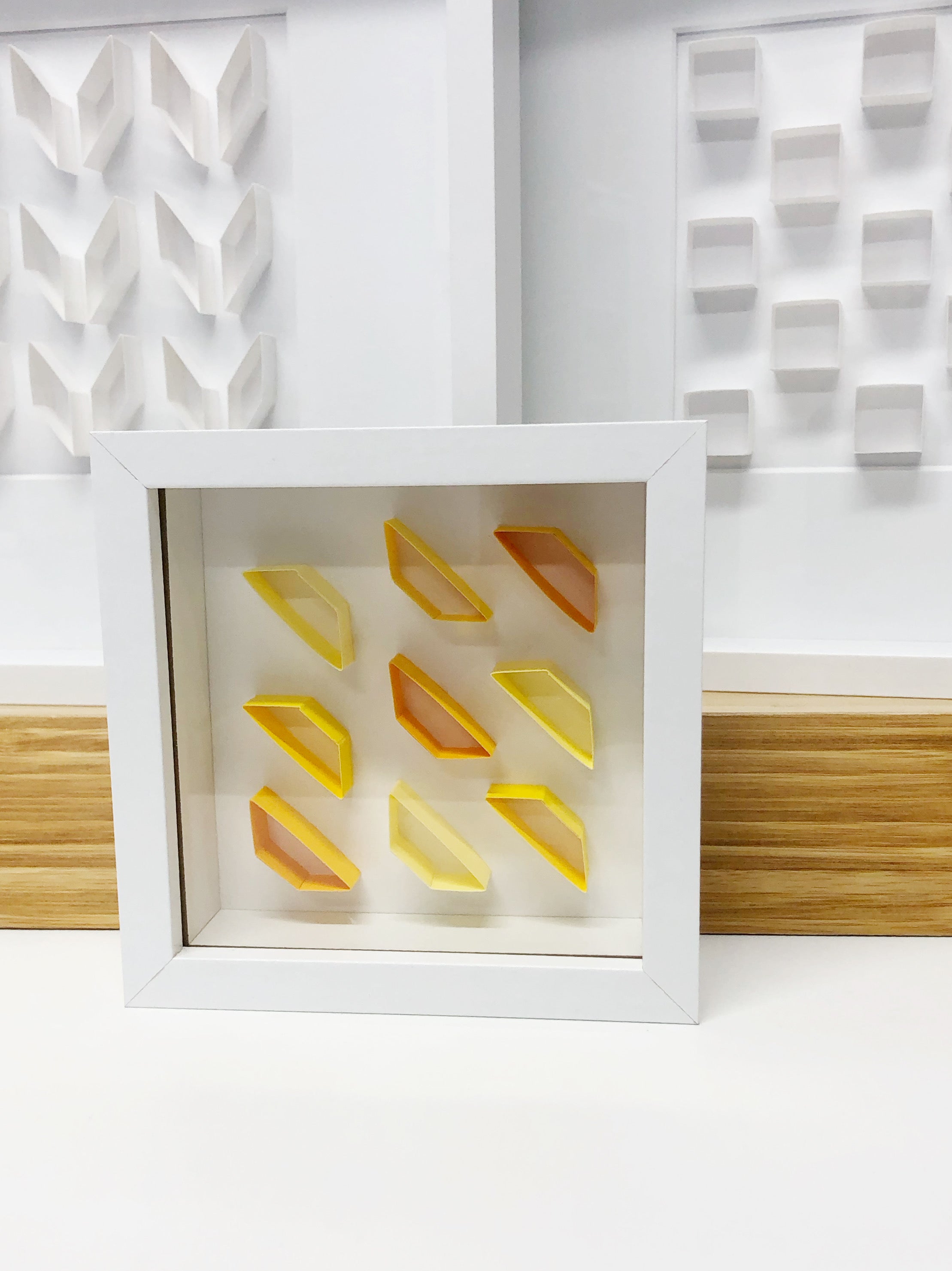 "A" Yellow / Orange Mini Pattern 5"x 5"