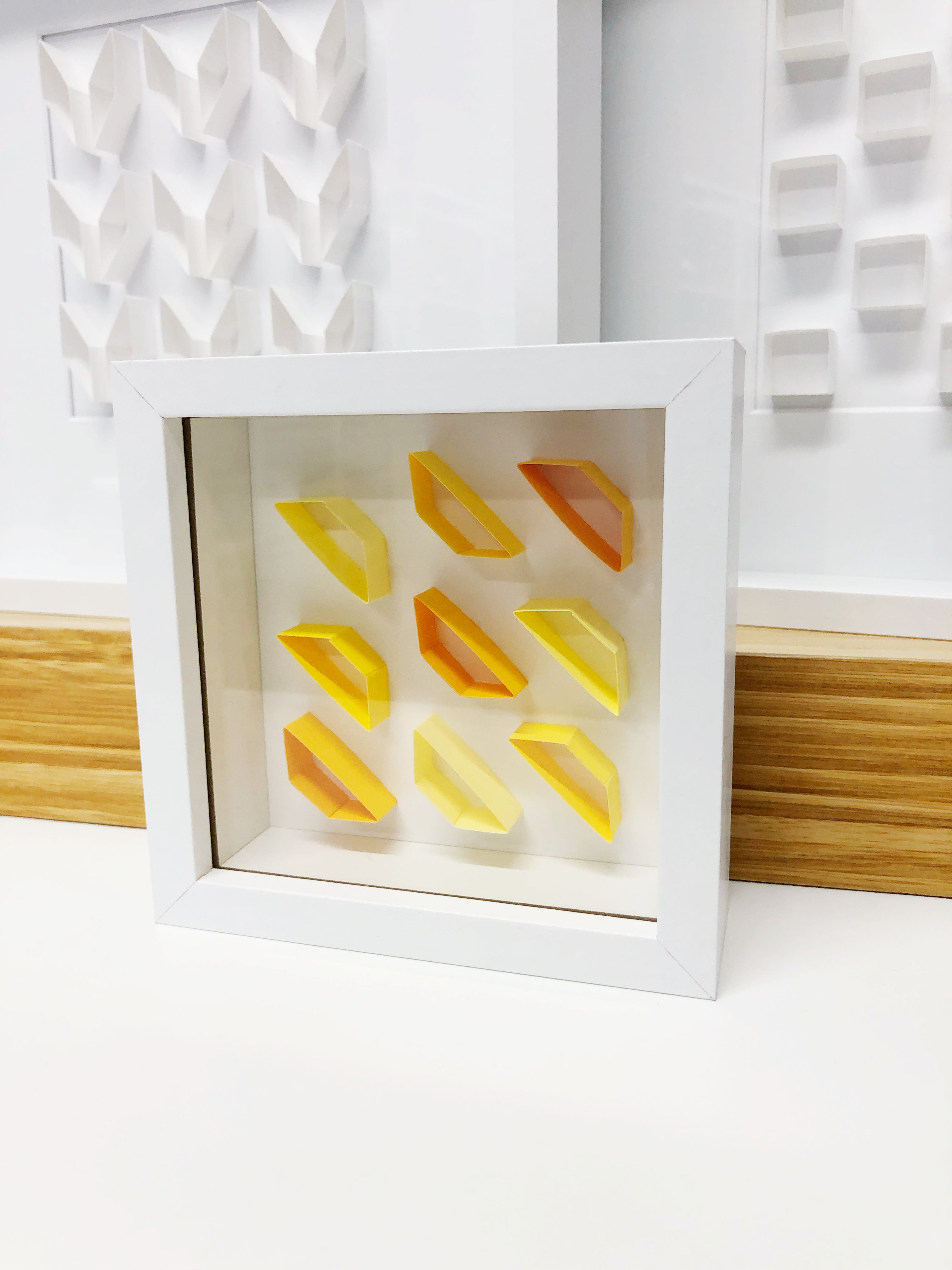 "A" Yellow / Orange Mini Pattern 5"x 5"