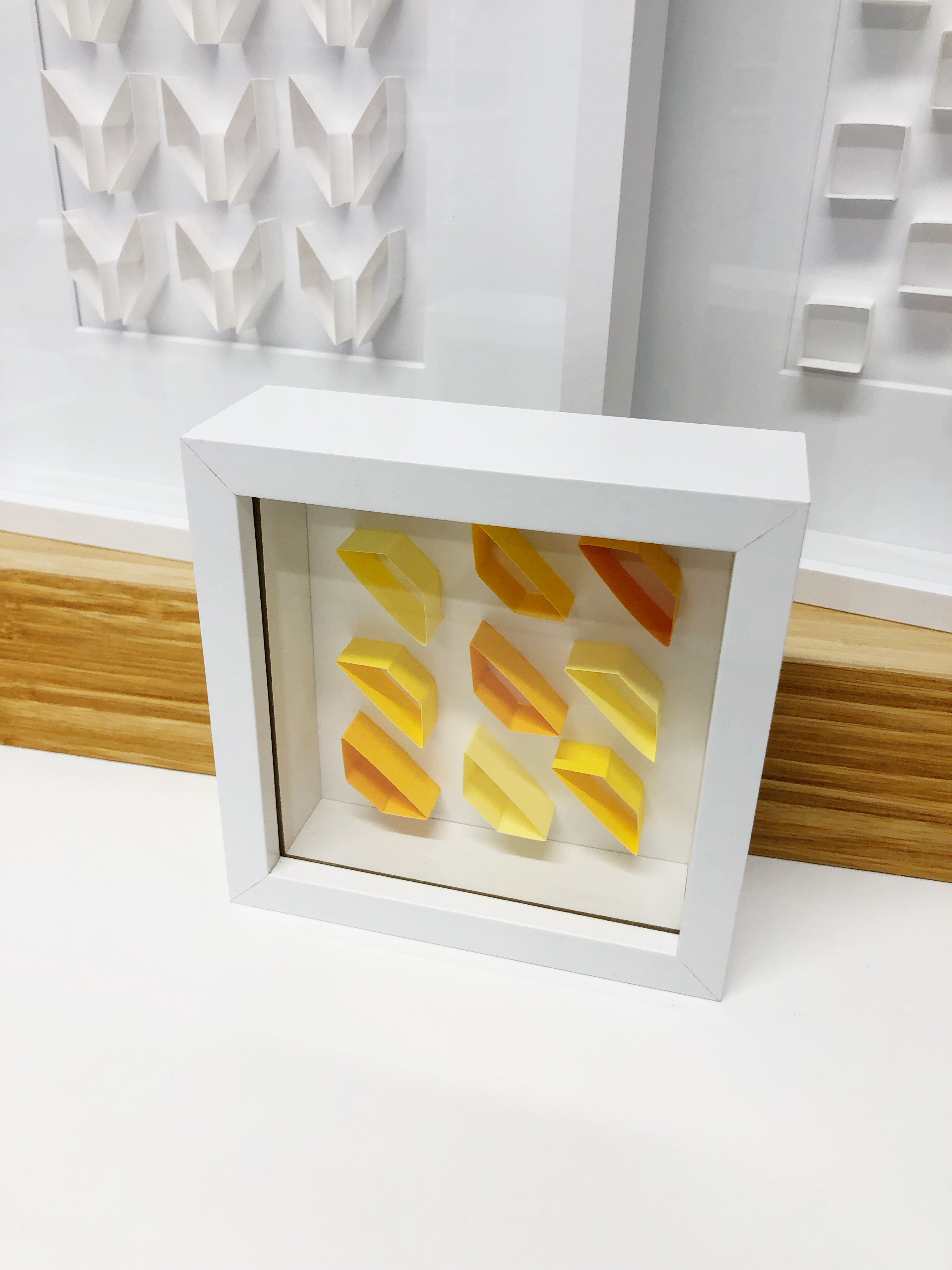 "A" Yellow / Orange Mini Pattern 5"x 5"