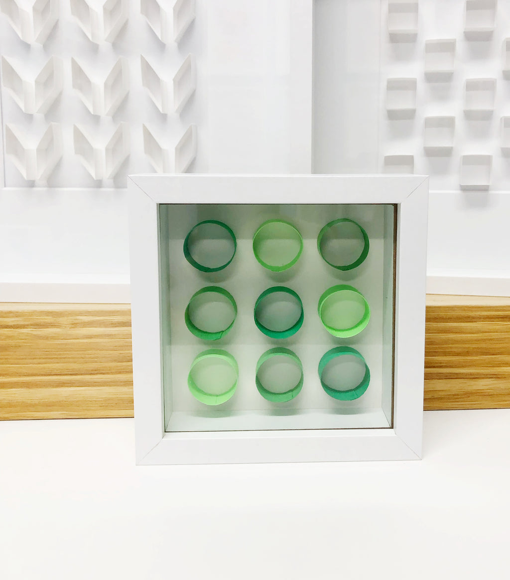 "F" Green Mini Pattern 5"x 5"