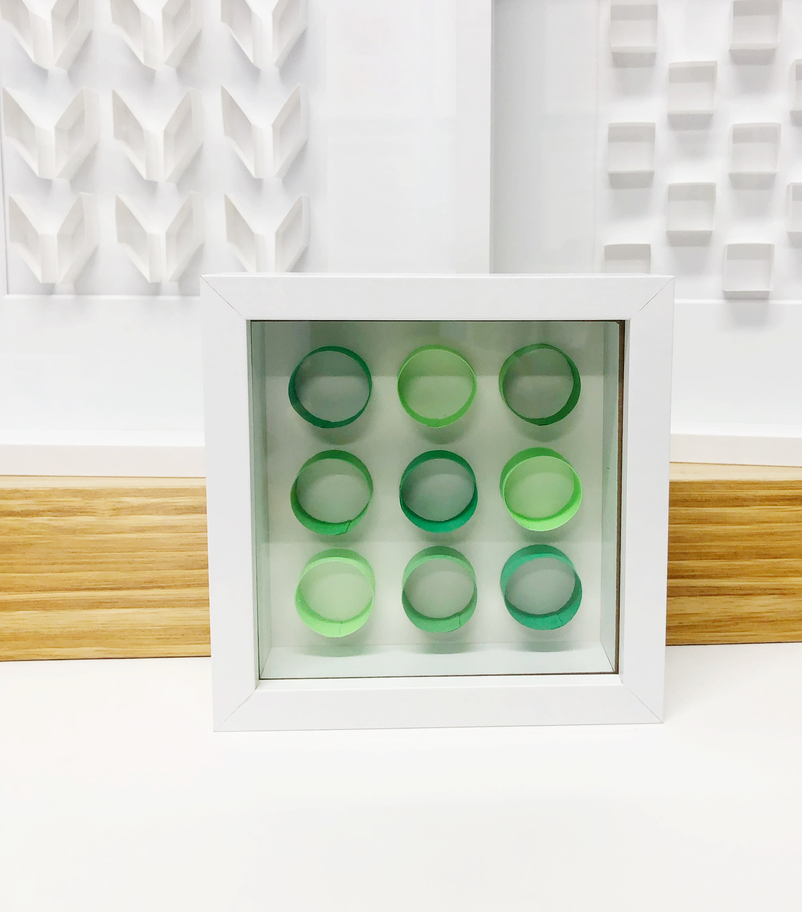 "F" Green Mini Pattern 5"x 5"
