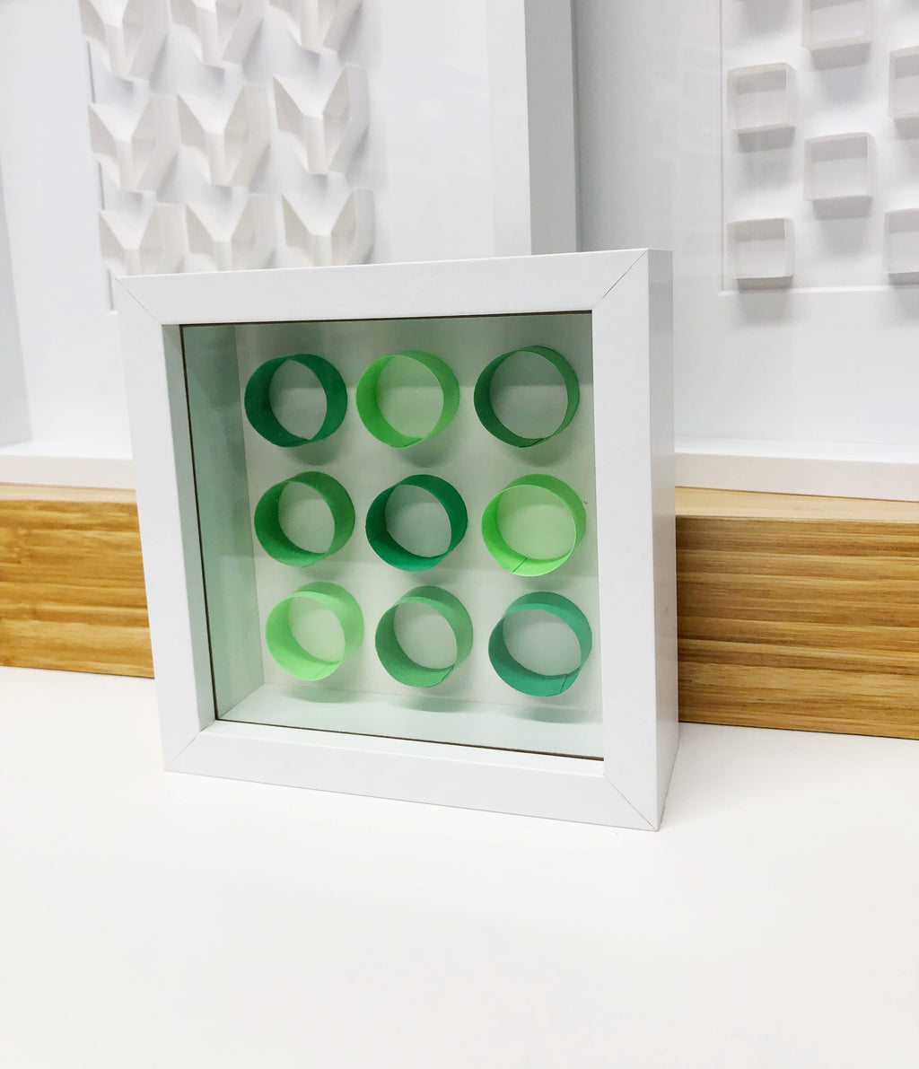 "F" Green Mini Pattern 5"x 5"