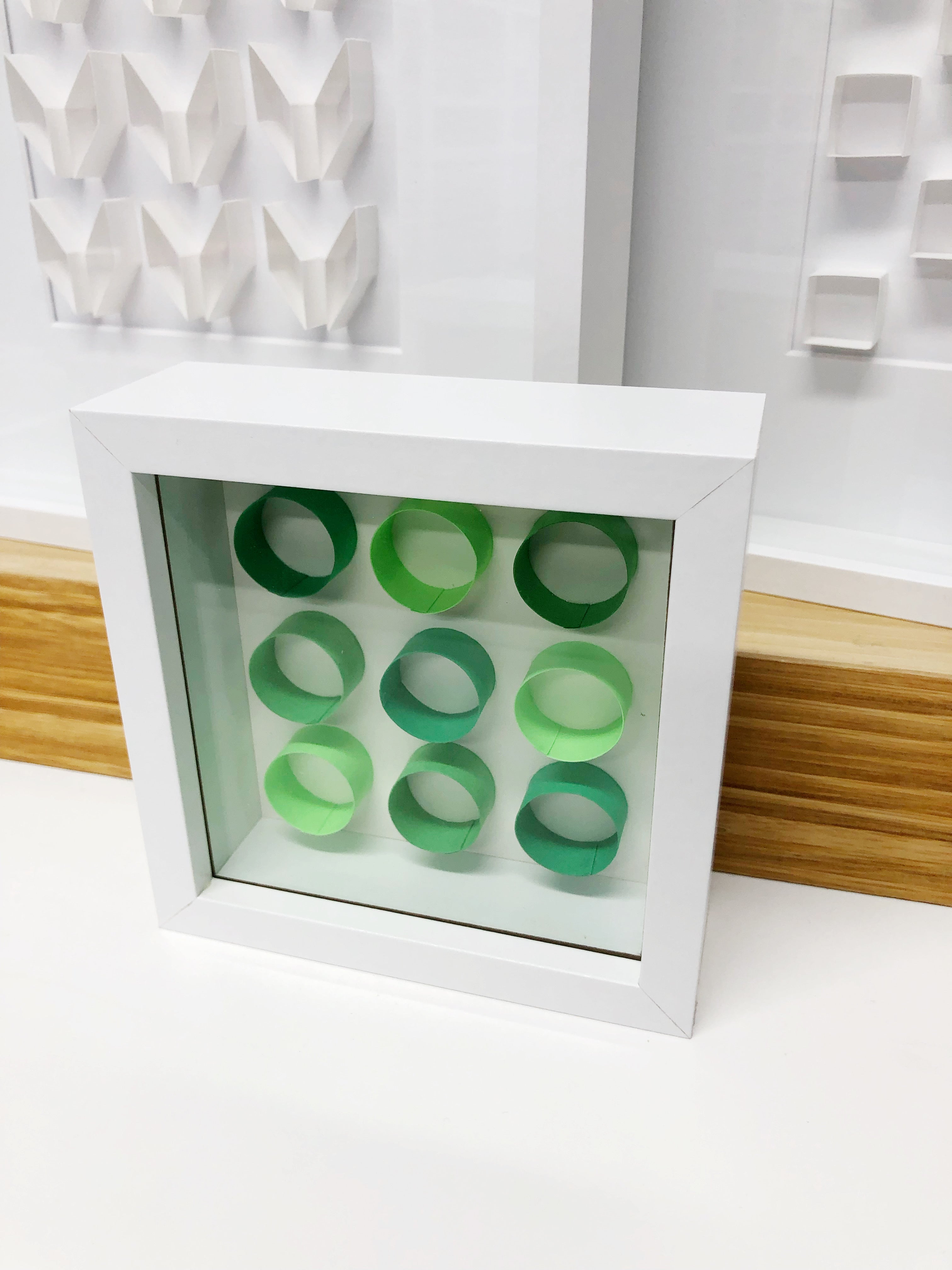 "F" Green Mini Pattern 5"x 5"
