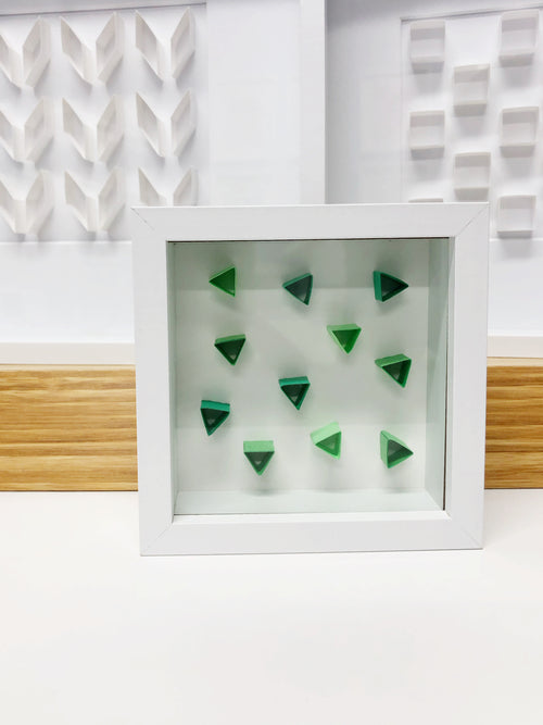 "B" Green Mini Pattern 5"x 5"