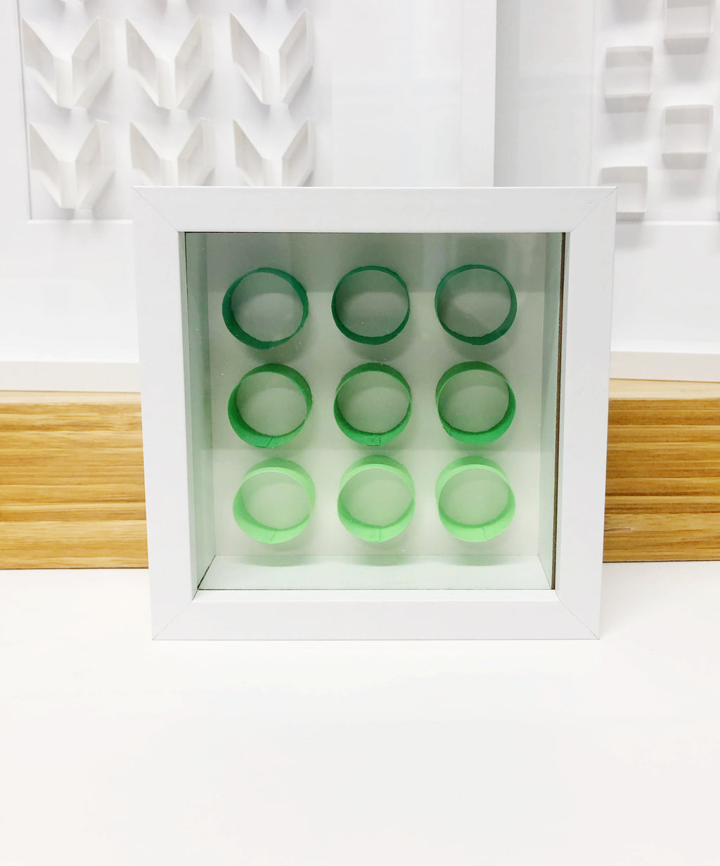 "D" Green Mini Pattern 5"x 5"